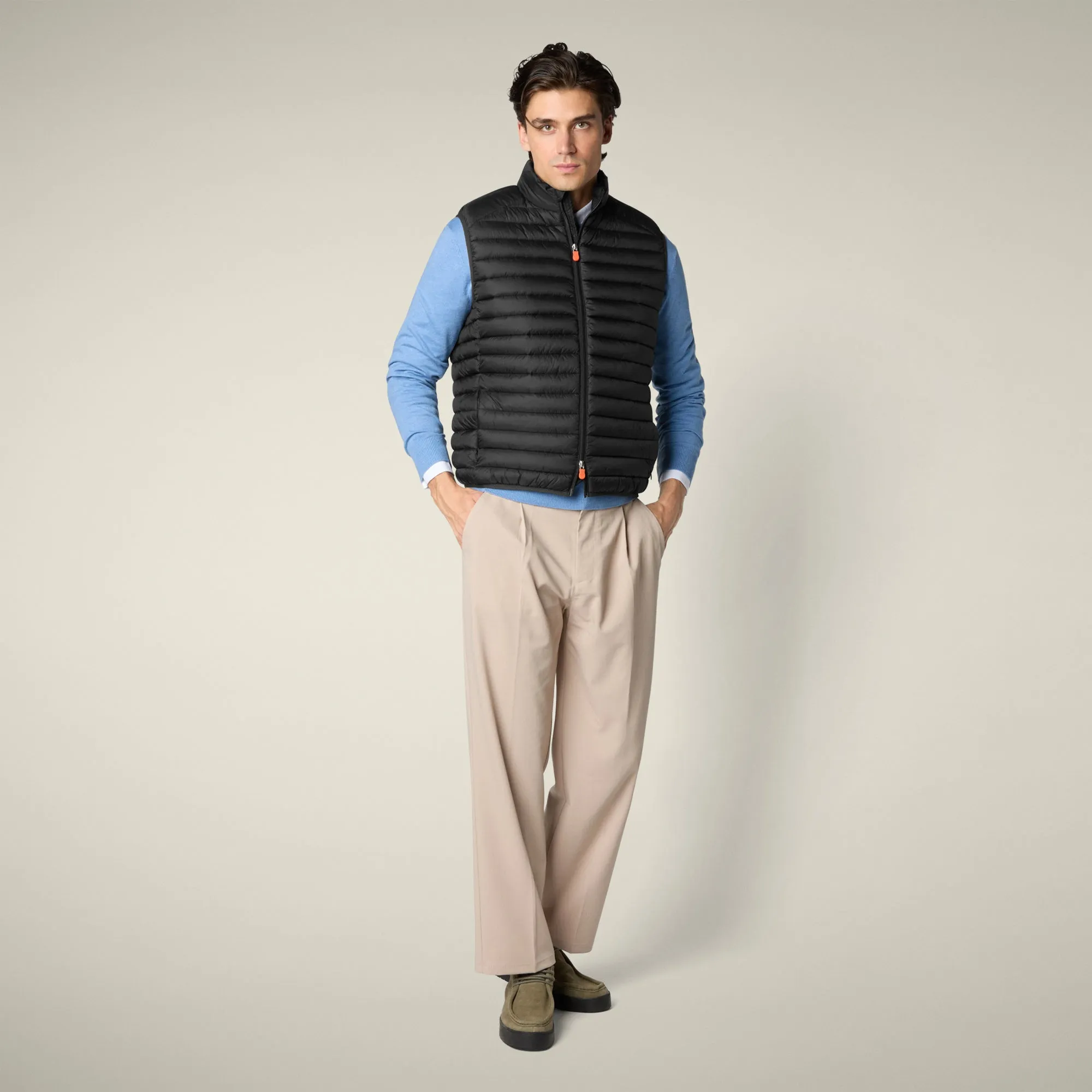 Men's Puffer Vest Adam in Black sold by Save The Duck product image thumbnail 2
