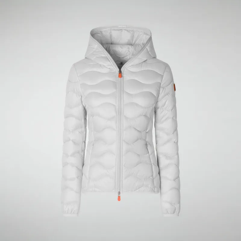 Women's Animal free puffer jacket lilith in off white sold by Save The Duck