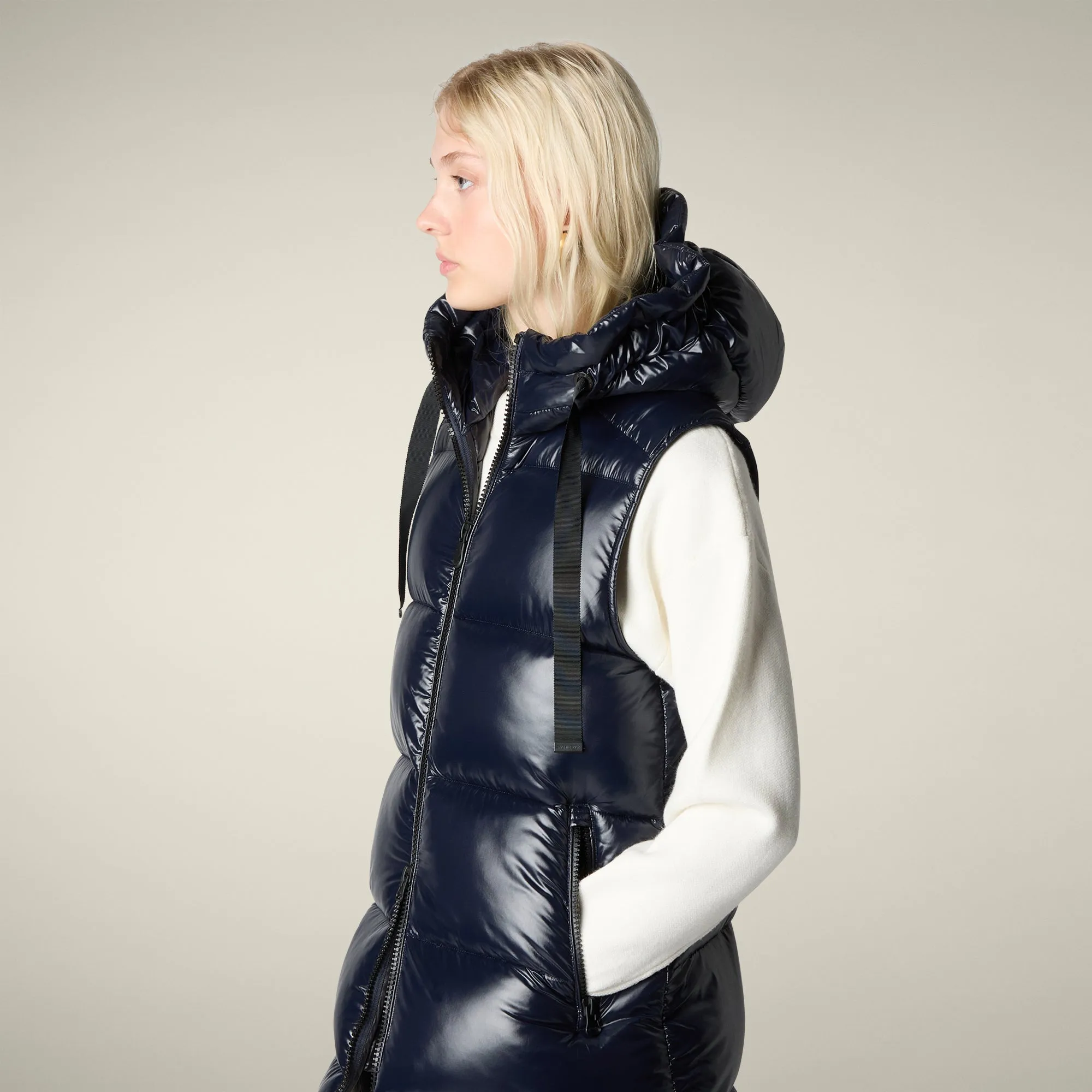 Women's Vest iria in blue black sold by Save The Duck product image thumbnail 4