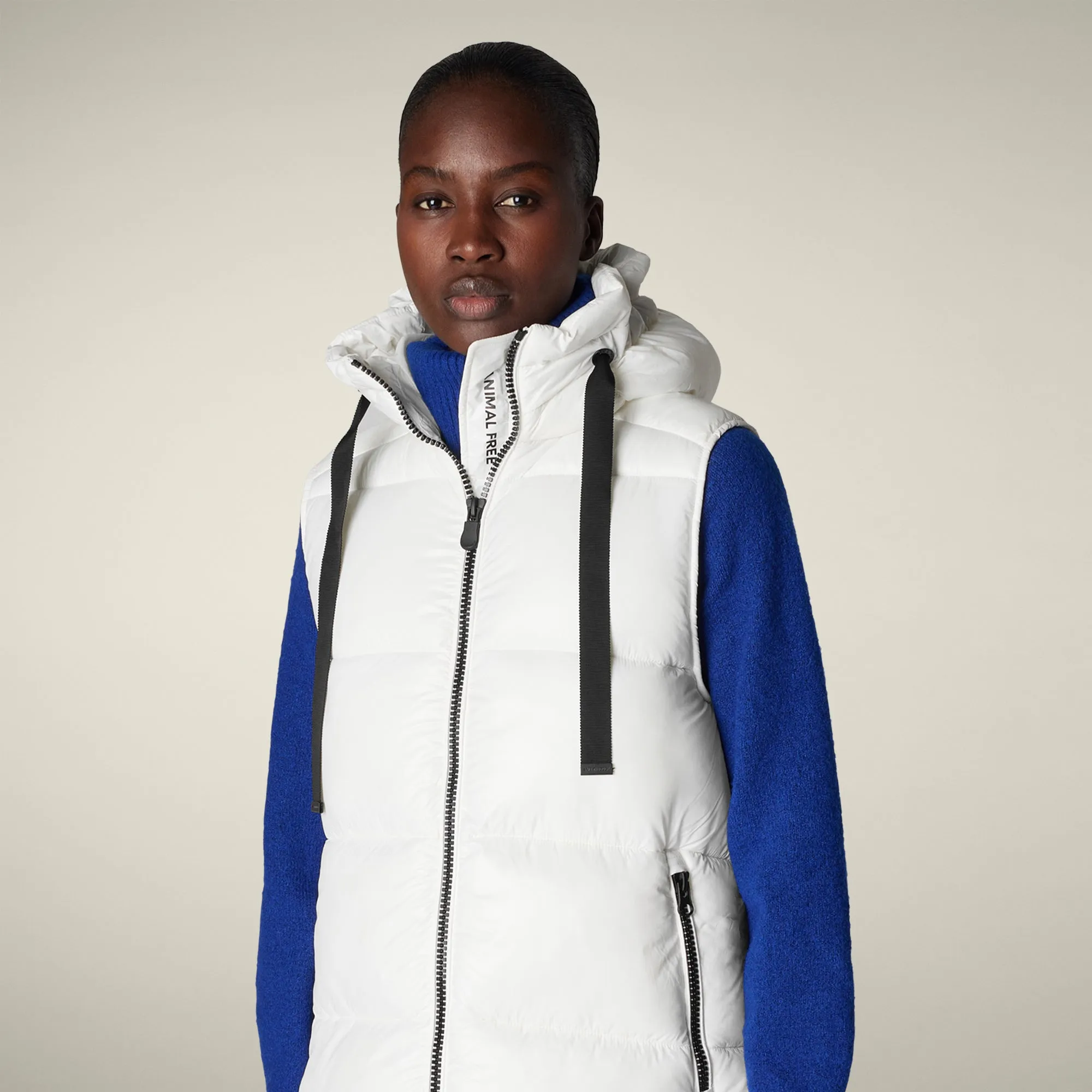 Women's Vest IRIA in off white sold by Save The Duck product image thumbnail 4