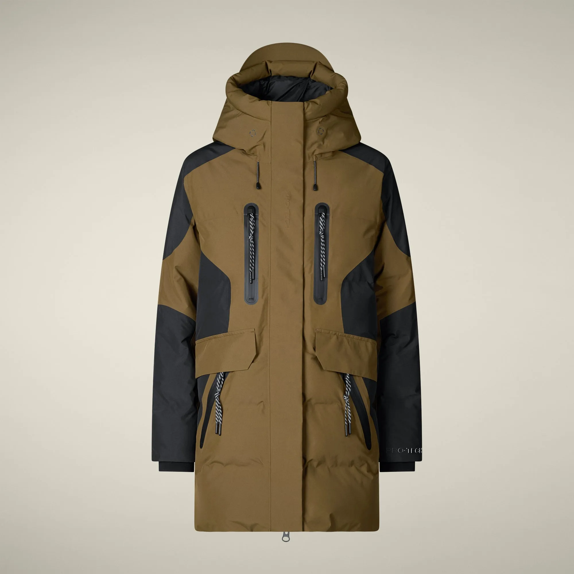 Women's Parka K2 in Bark Green sold by Save The Duck product image thumbnail 5