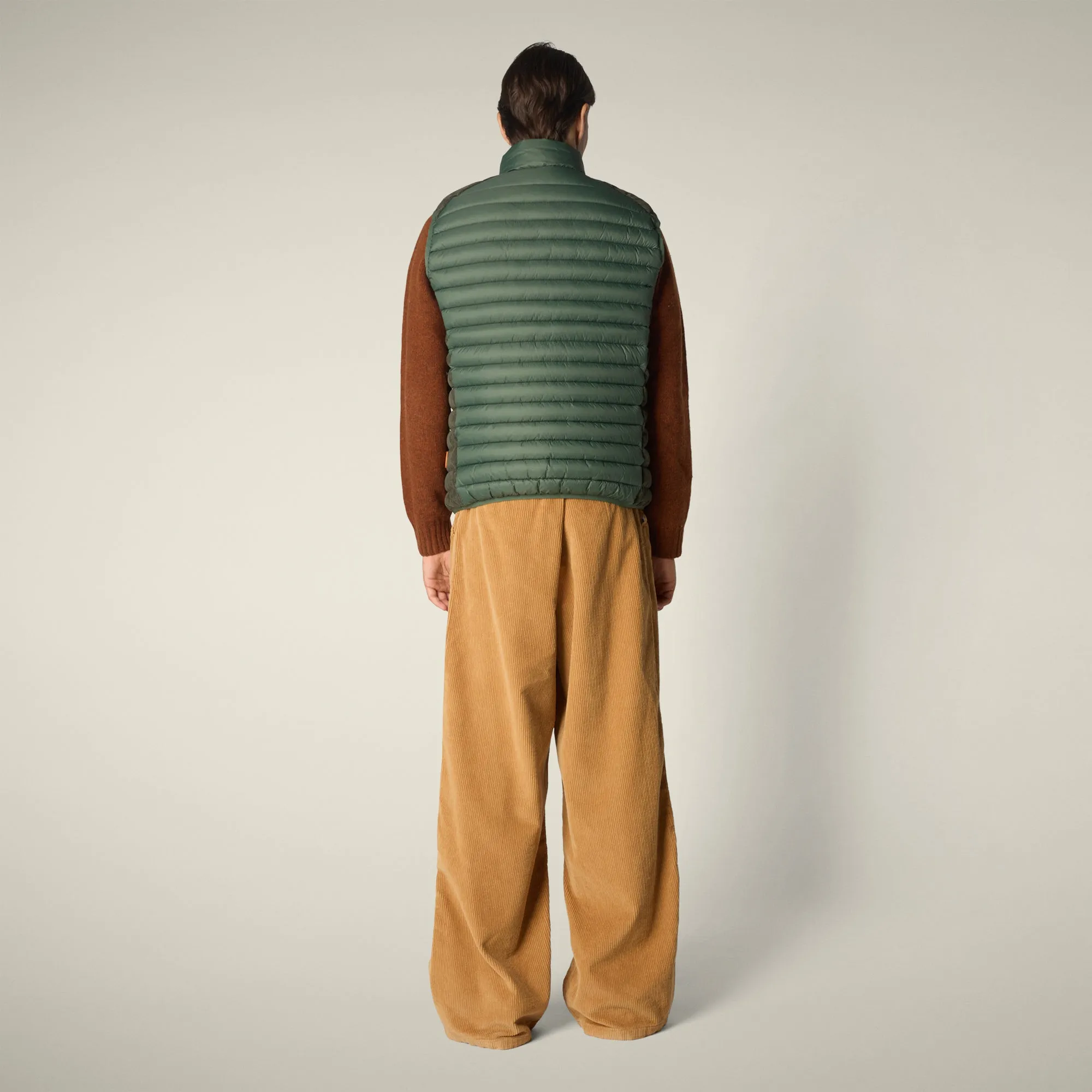Men's Puffer Vest Cleon in Thyme Green sold by Save The Duck product image thumbnail 3