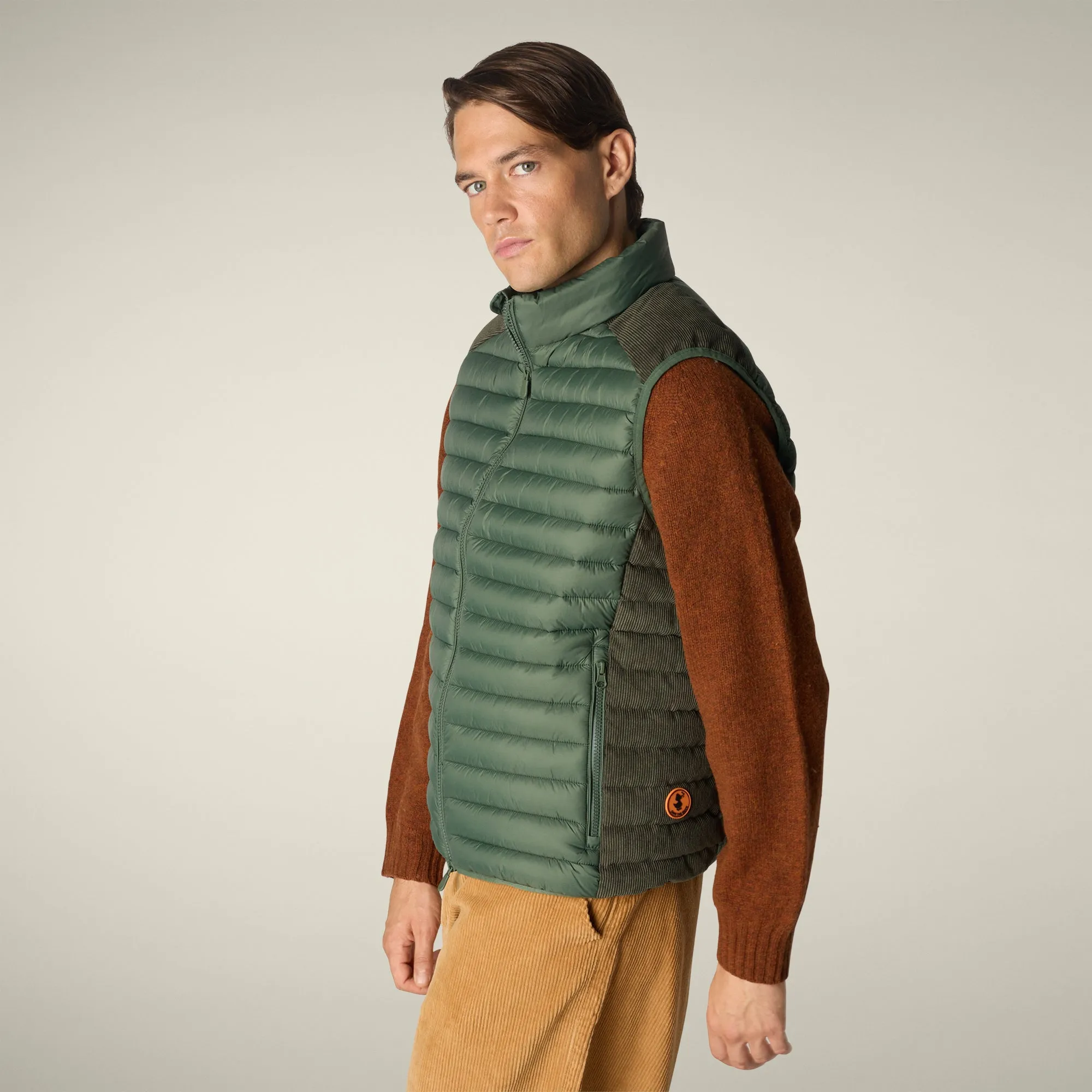 Men's Puffer Vest Cleon in Thyme Green sold by Save The Duck product image thumbnail 4
