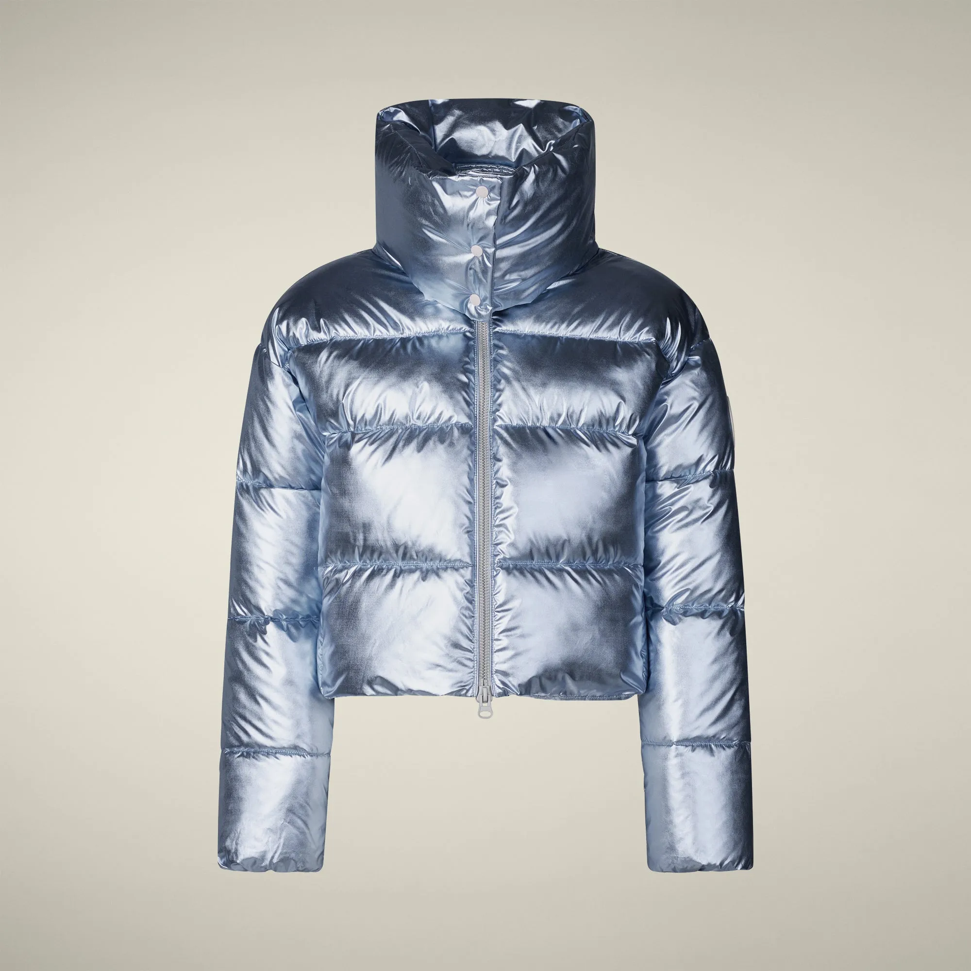 Women's Animal free puffer Jacket Giselle in ice blue sold by Save The Duck product image thumbnail 5