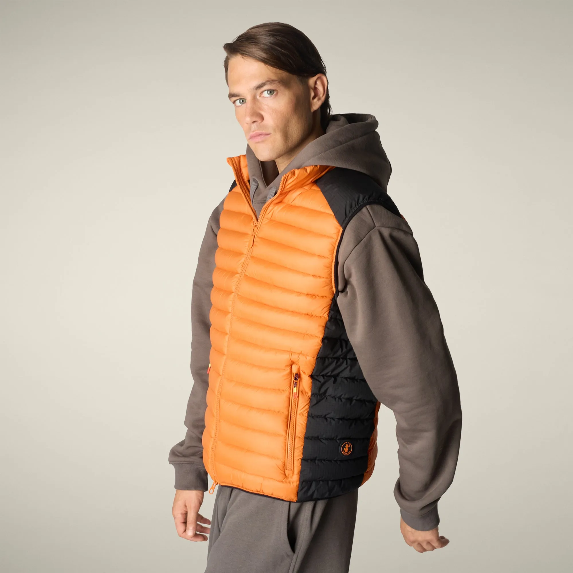 Men's Puffer Vest Mohan in Dusty Olive sold by Save The Duck product image thumbnail 4