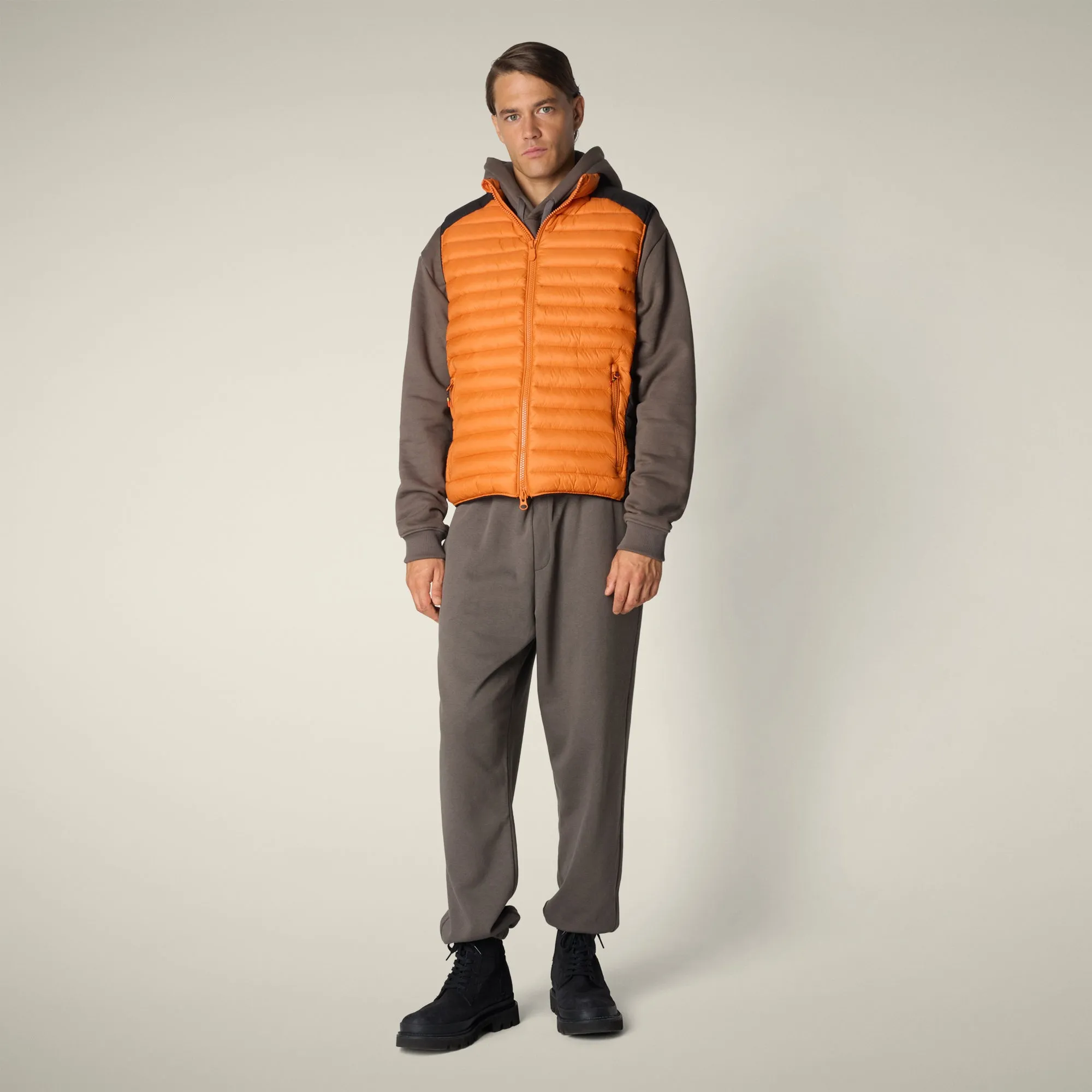 Men's Puffer Vest Mohan in Dusty Olive sold by Save The Duck product image thumbnail 2