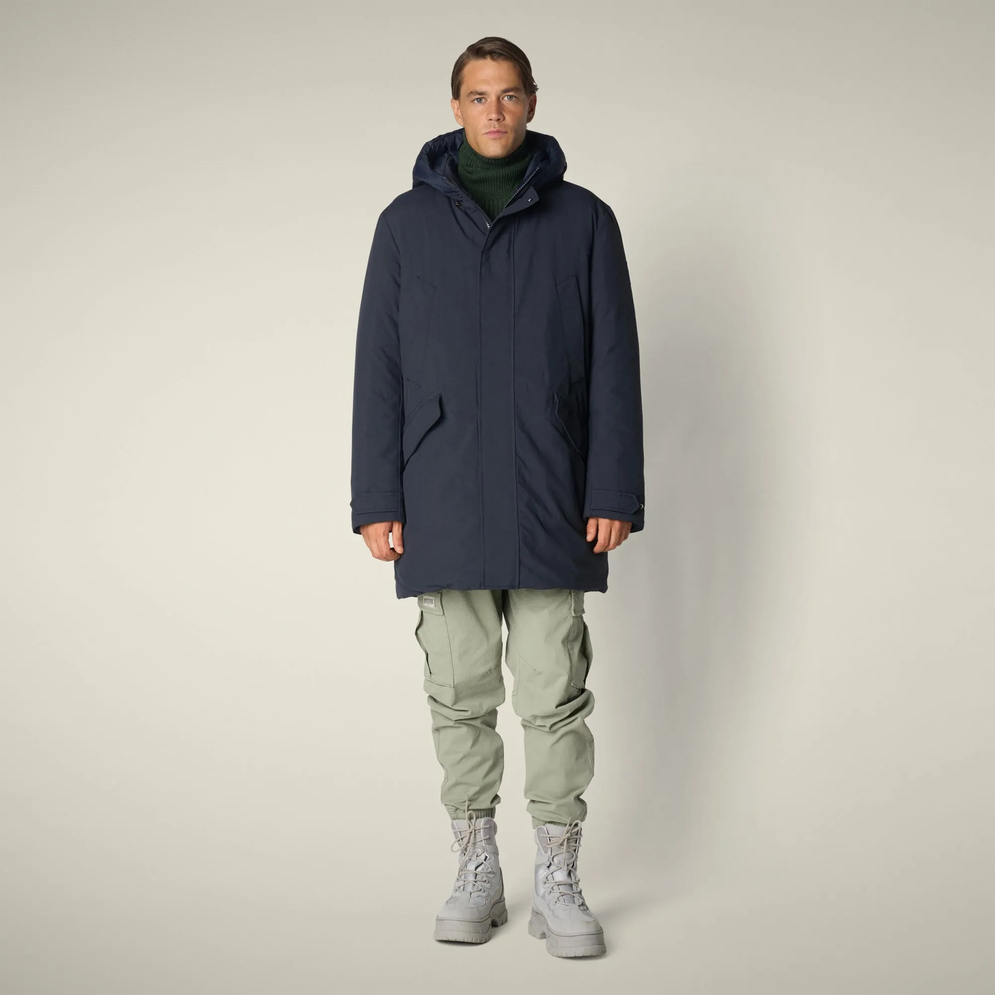 Men's Parka Valley in Blue Black sold by Save The Duck product image thumbnail 2