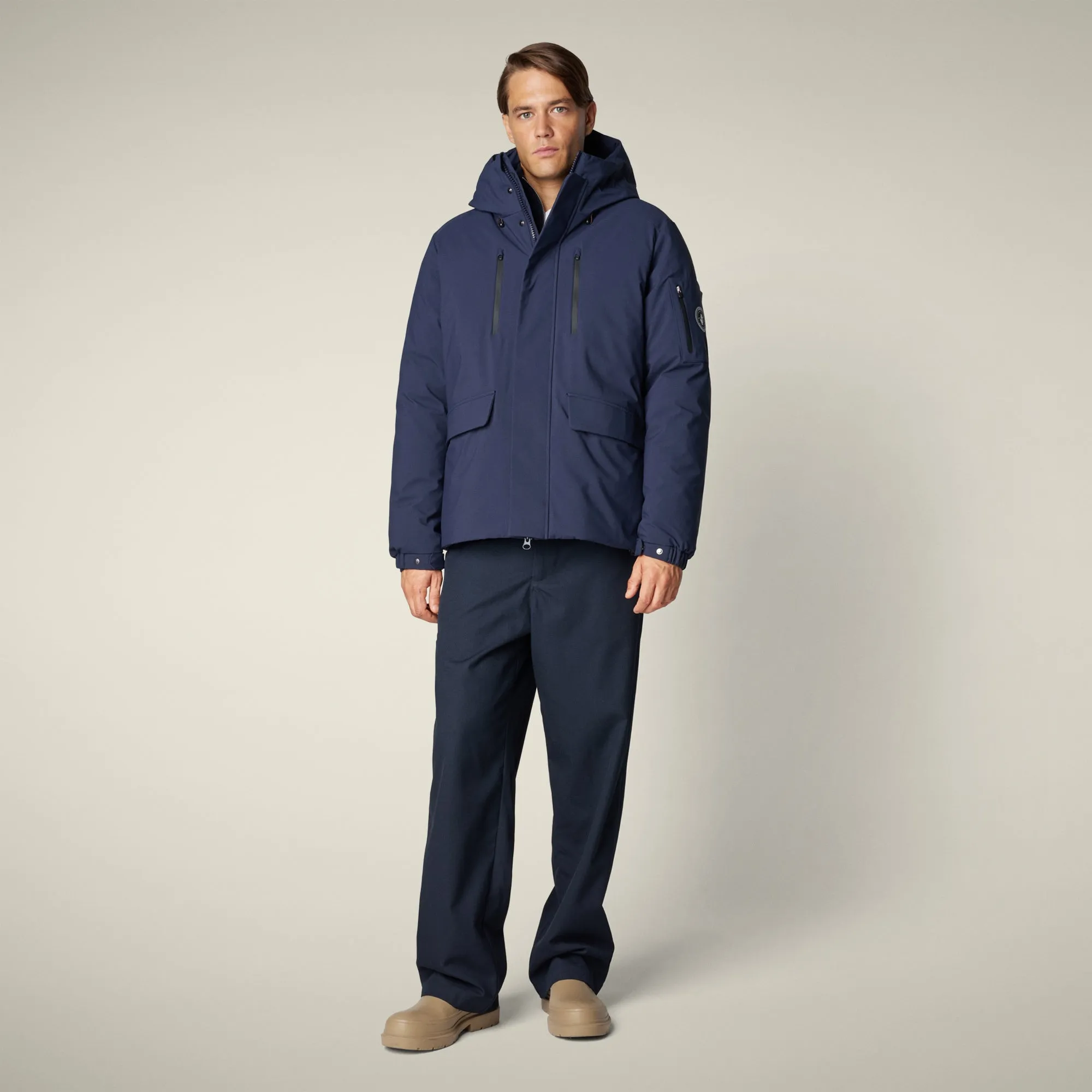 Men's Parka Hiram in navy blue sold by Save The Duck product image thumbnail 2