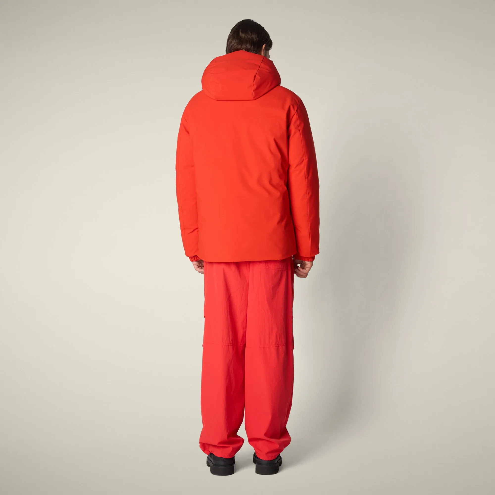 Men's Parka Hiram in Fiery Red sold by Save The Duck product image thumbnail 3