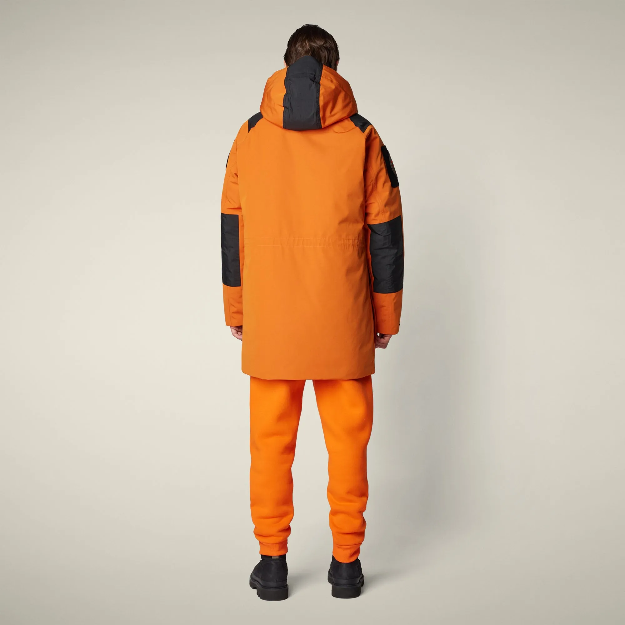 Men's Winter Parka Kailash in amber orange sold by Save The Duck product image thumbnail 3