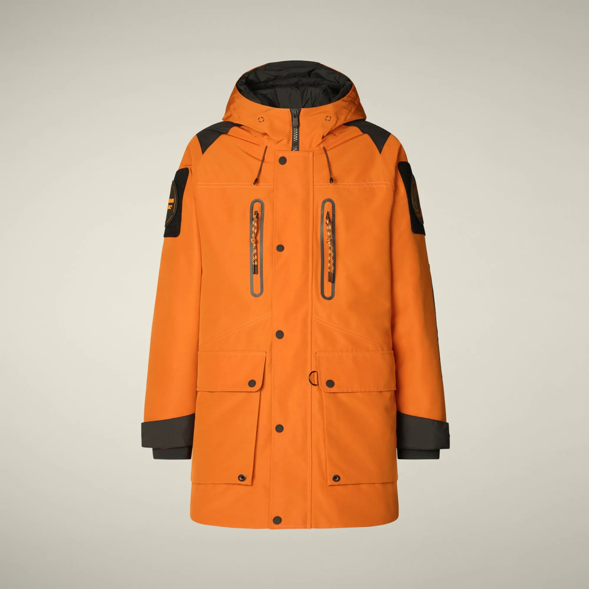 Men's Winter Parka Kailash in amber orange sold by Save The Duck product image thumbnail 5