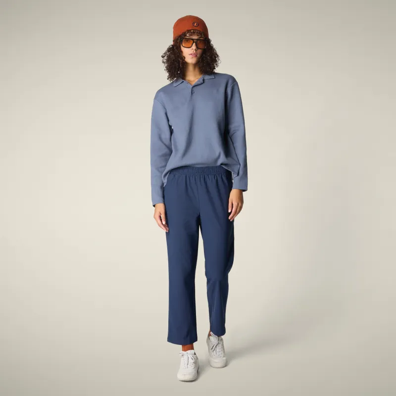 Women's Trousers milan  in navy blue made by Save The Duck