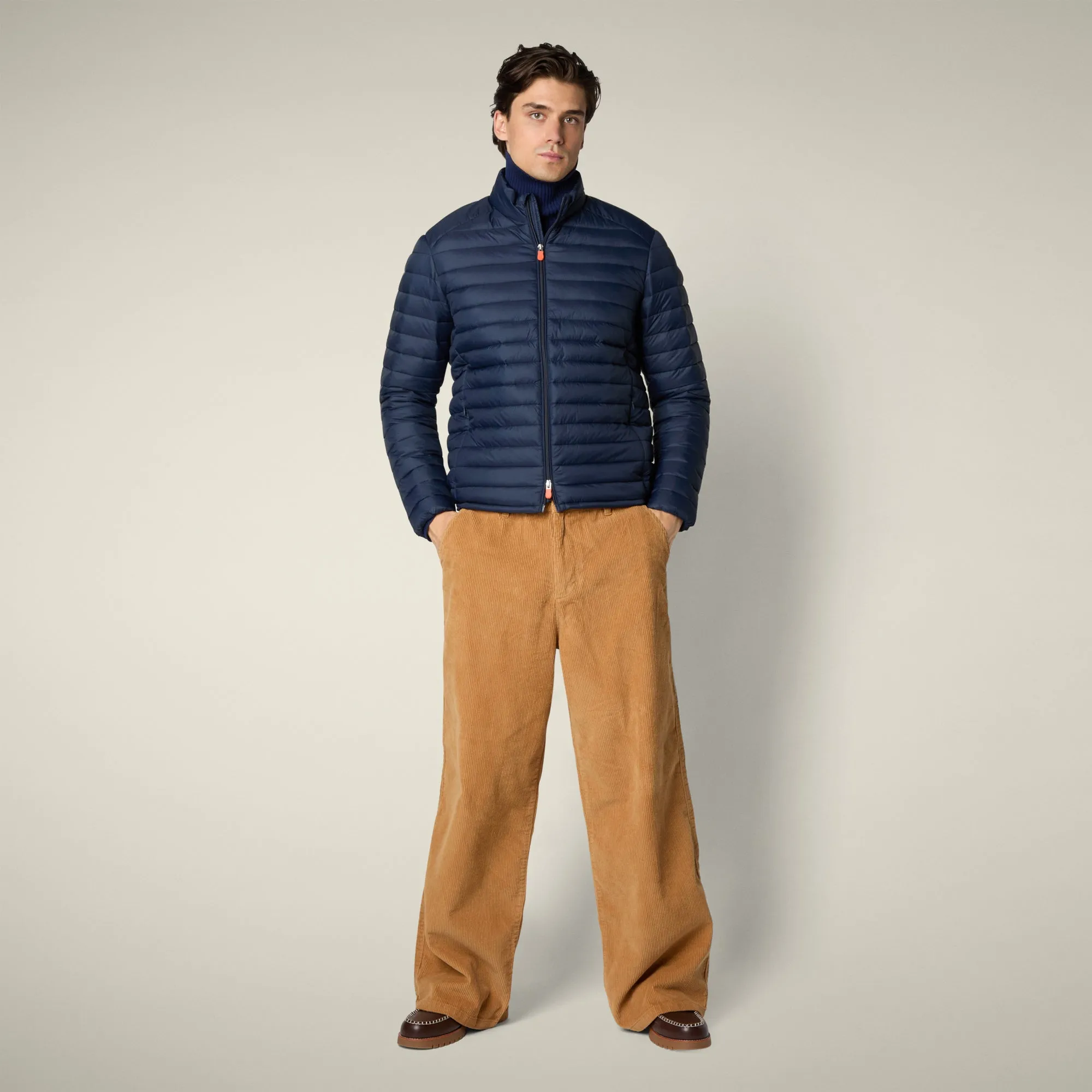 Men's animal free Puffer Jacket Alexander in Navy Blue sold by Save The Duck product image thumbnail 2