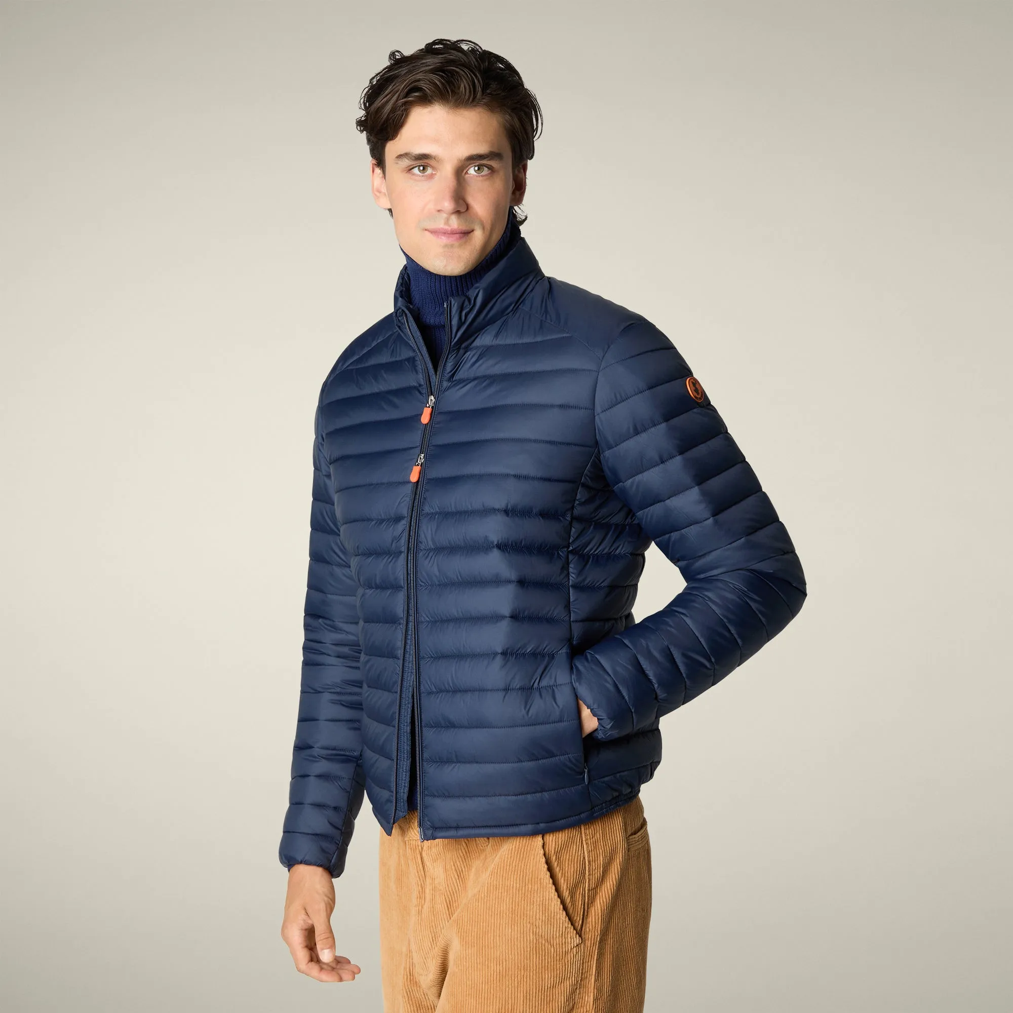 Men's animal free Puffer Jacket Alexander in Navy Blue sold by Save The Duck product image thumbnail 4