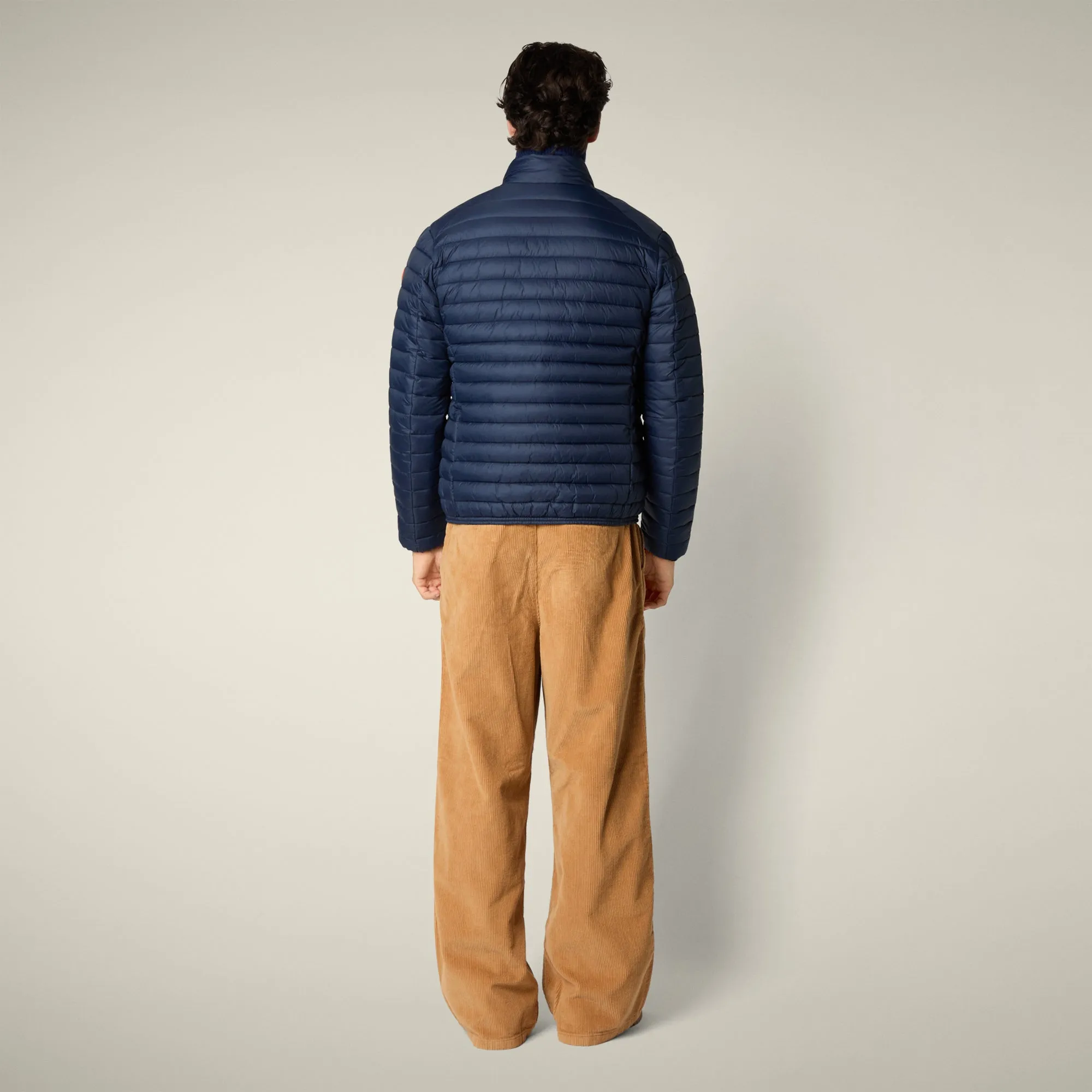 Men's animal free Puffer Jacket Alexander in Navy Blue sold by Save The Duck product image thumbnail 3