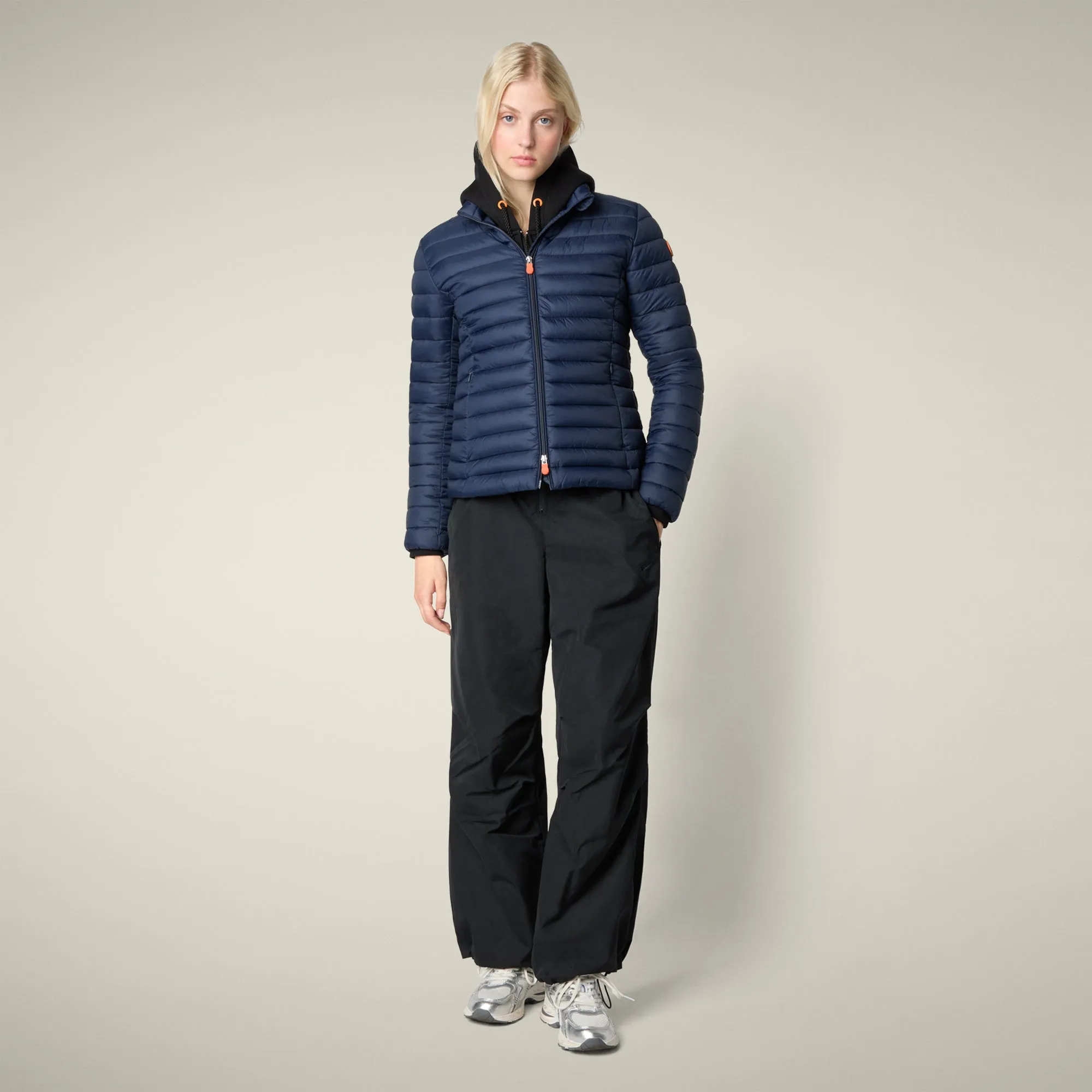 Women's Animal free puffer Jacket Carly in navy blue sold by Save The Duck product image thumbnail 2