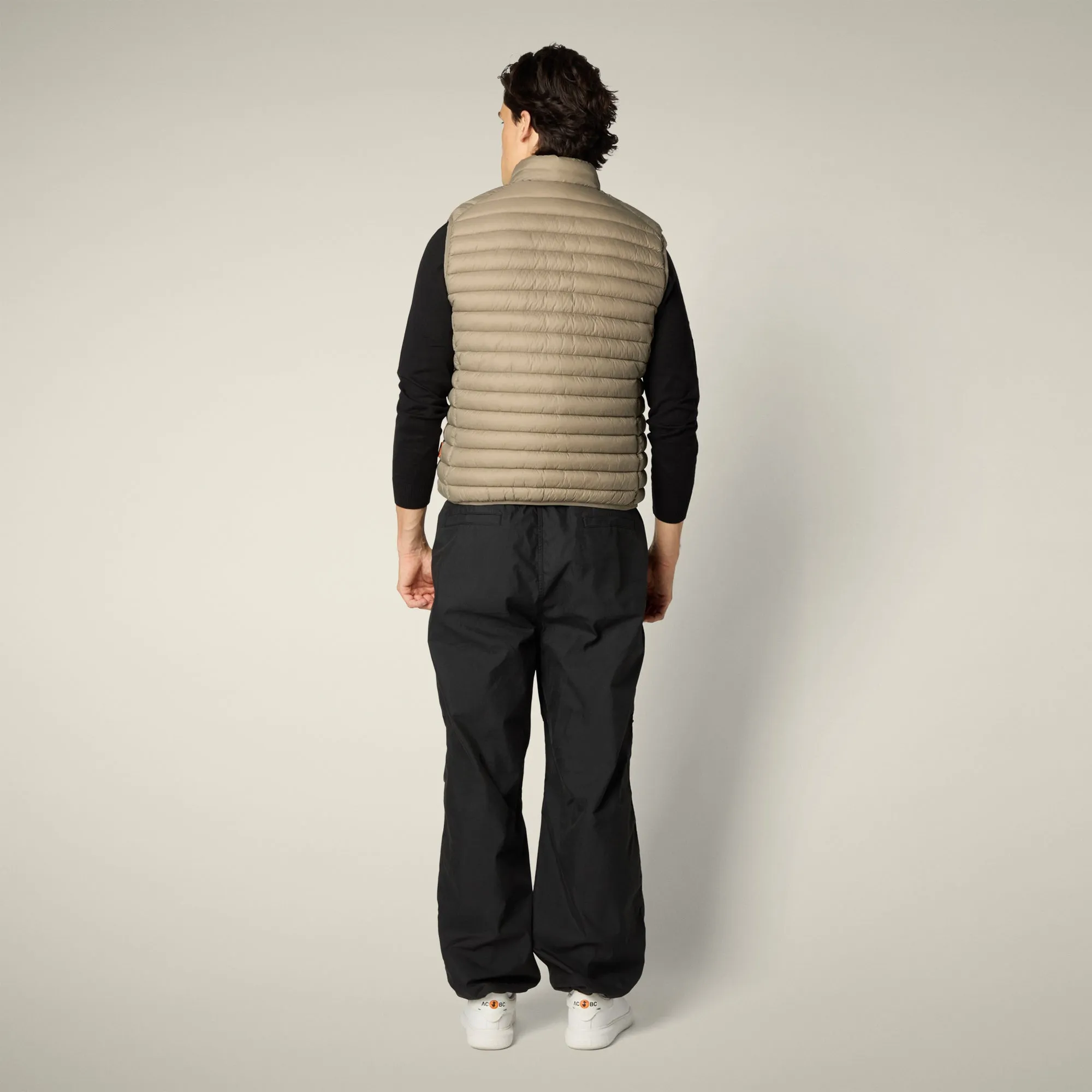 Men's Puffer Vest Adam in Elephant grey sold by Save The Duck product image thumbnail 3