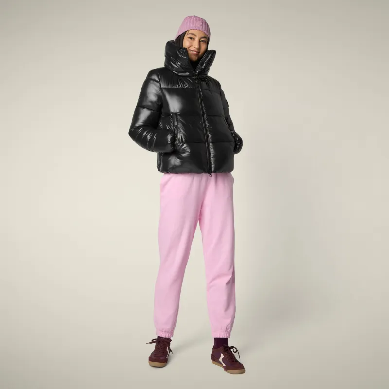 Women's Animal free puffer Jacket Isla in Black sold by Save The Duck