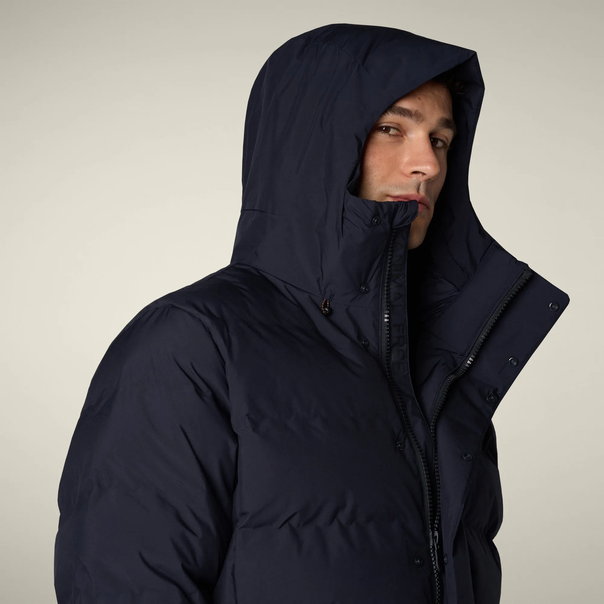 Men's Parka Leland in Blue Black sold by Save The Duck product image thumbnail 4