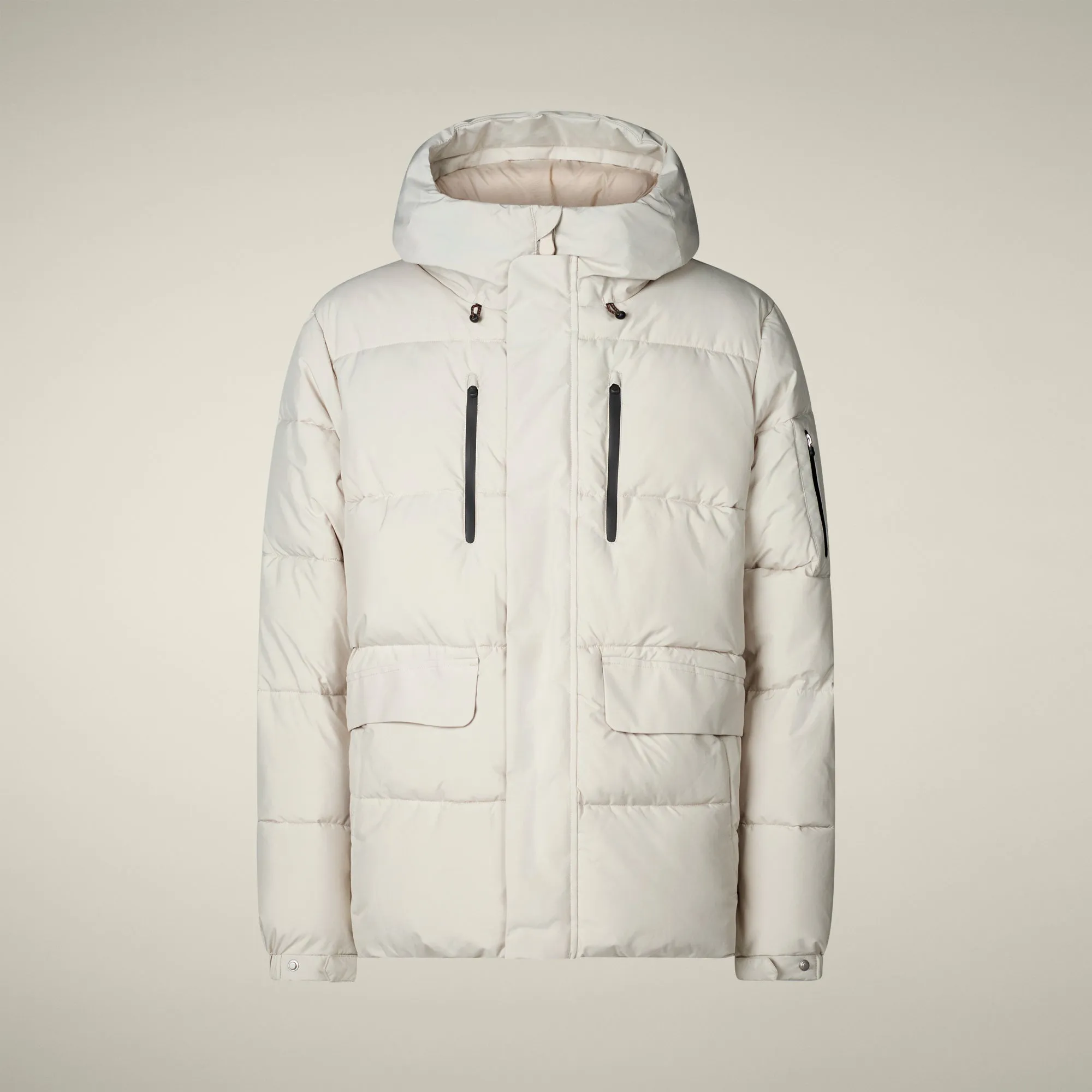 Men's parka Alter in rainy beige sold by Save The Duck product image thumbnail 5