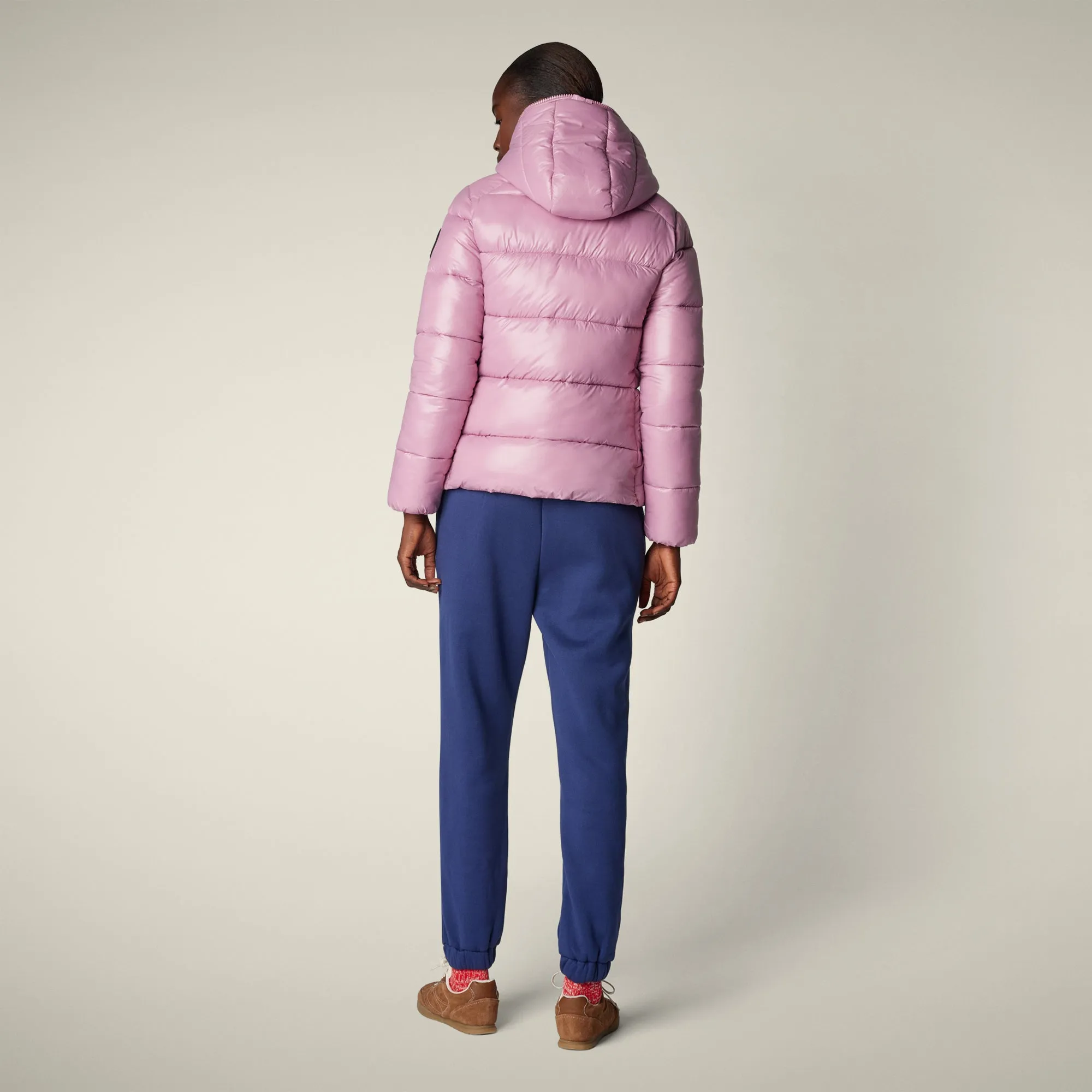 Women's Animal free puffer Jacket Lois in Wild Orchid sold by Save The Duck product image thumbnail 3