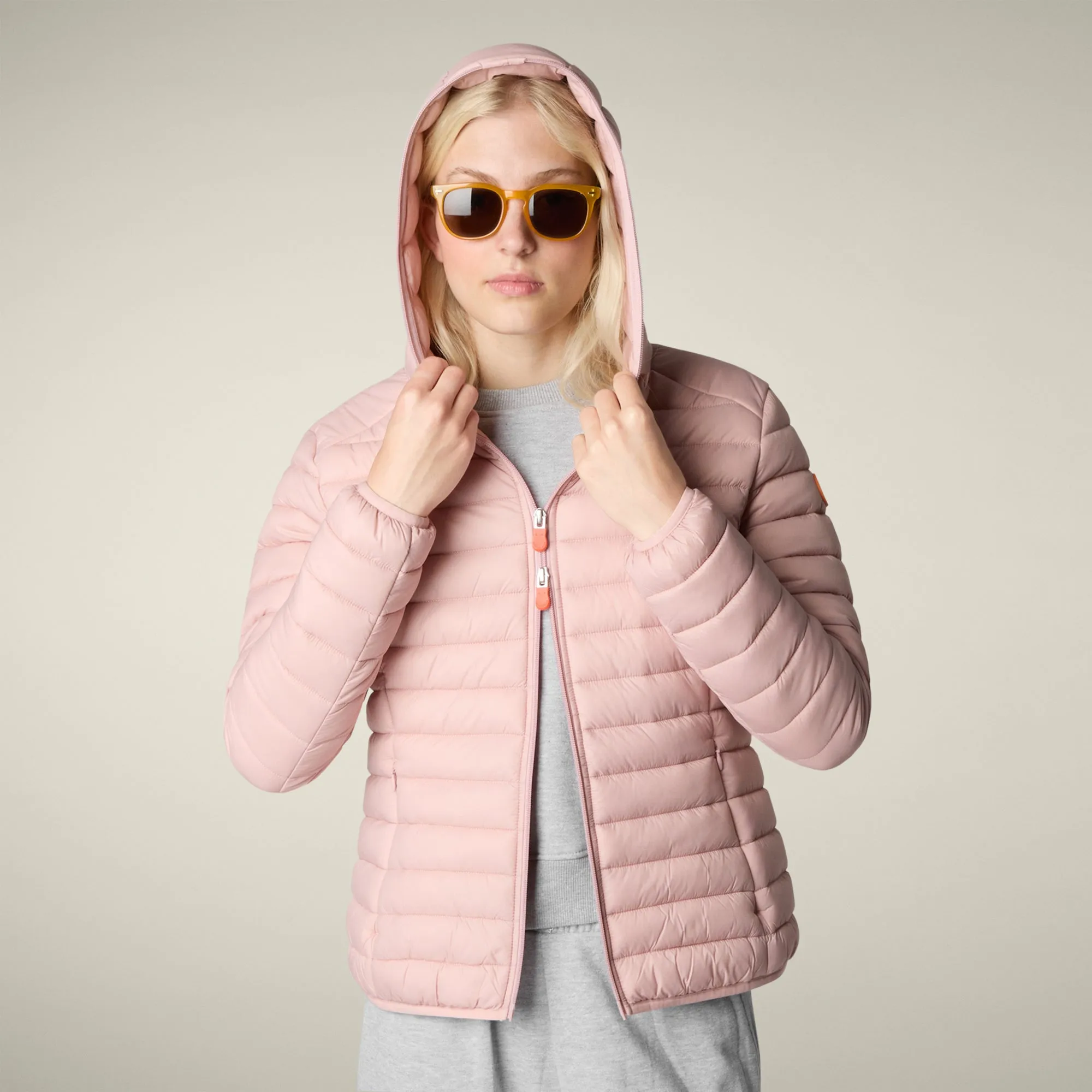 Women's animal free puffer jacket Daisy in blush pink sold by Save The Duck product image thumbnail 4
