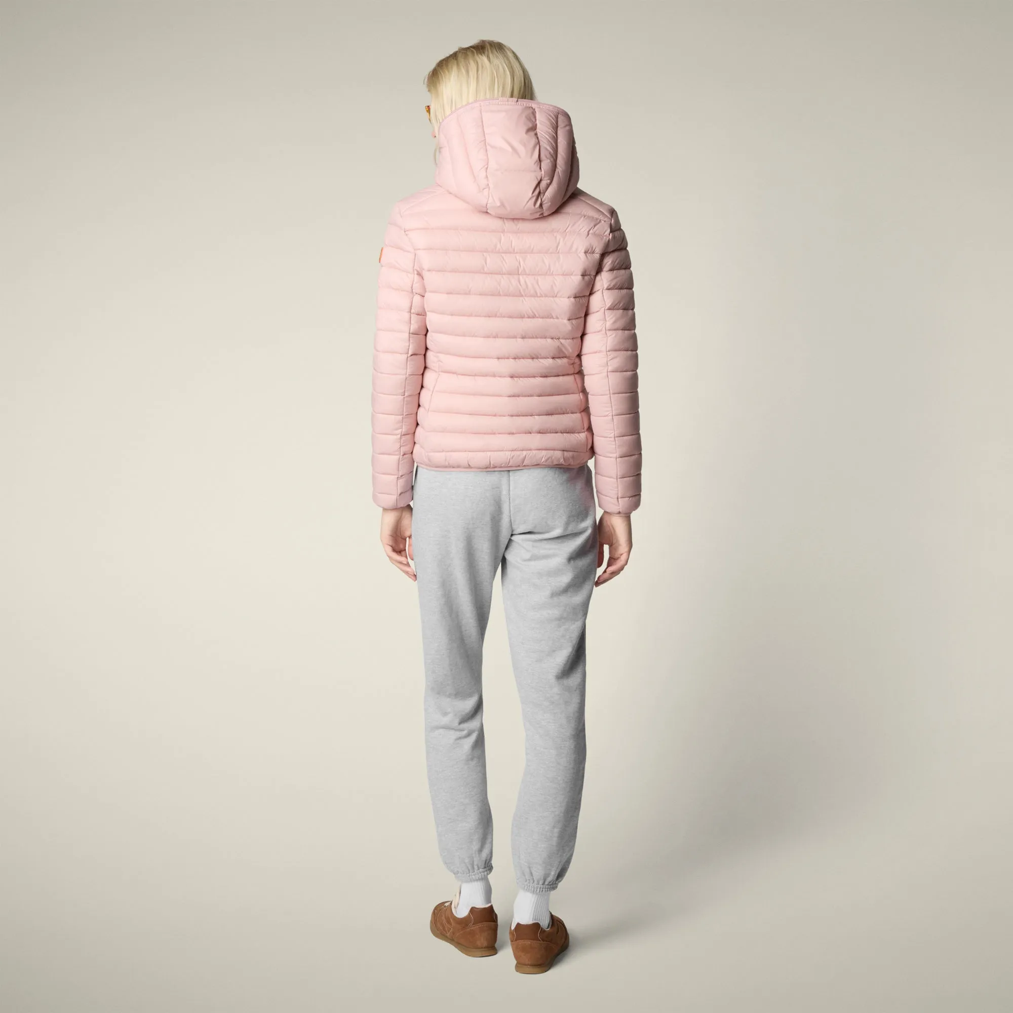 Women's animal free puffer jacket Daisy in blush pink sold by Save The Duck product image thumbnail 3