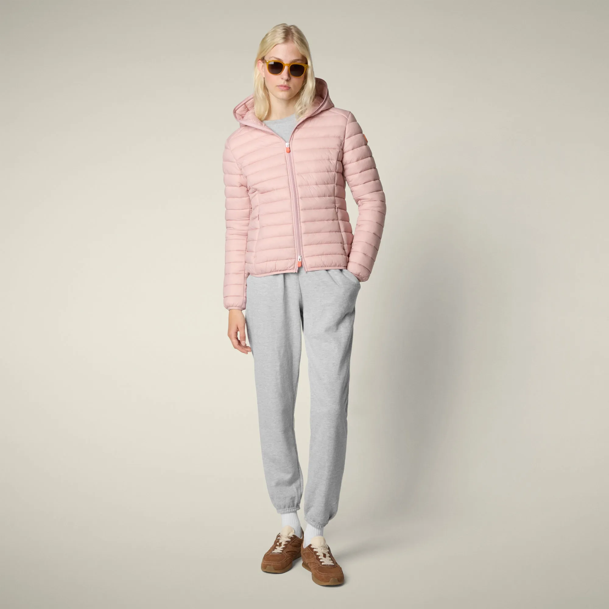 Women's animal free puffer jacket Daisy in blush pink sold by Save The Duck product image thumbnail 2
