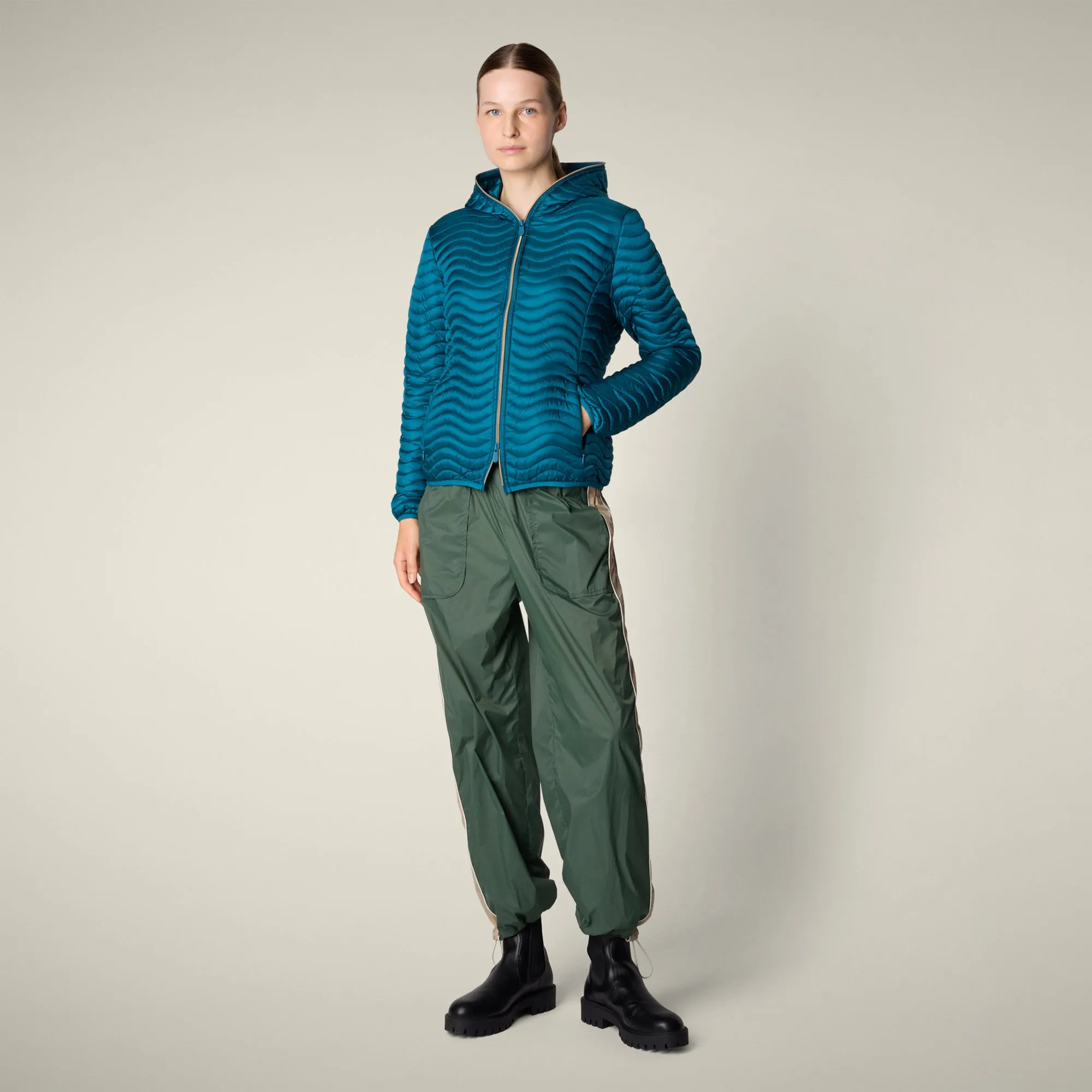 Women's Animal free puffer jacket Melody in horizon blue sold by Save The Duck product image thumbnail 2