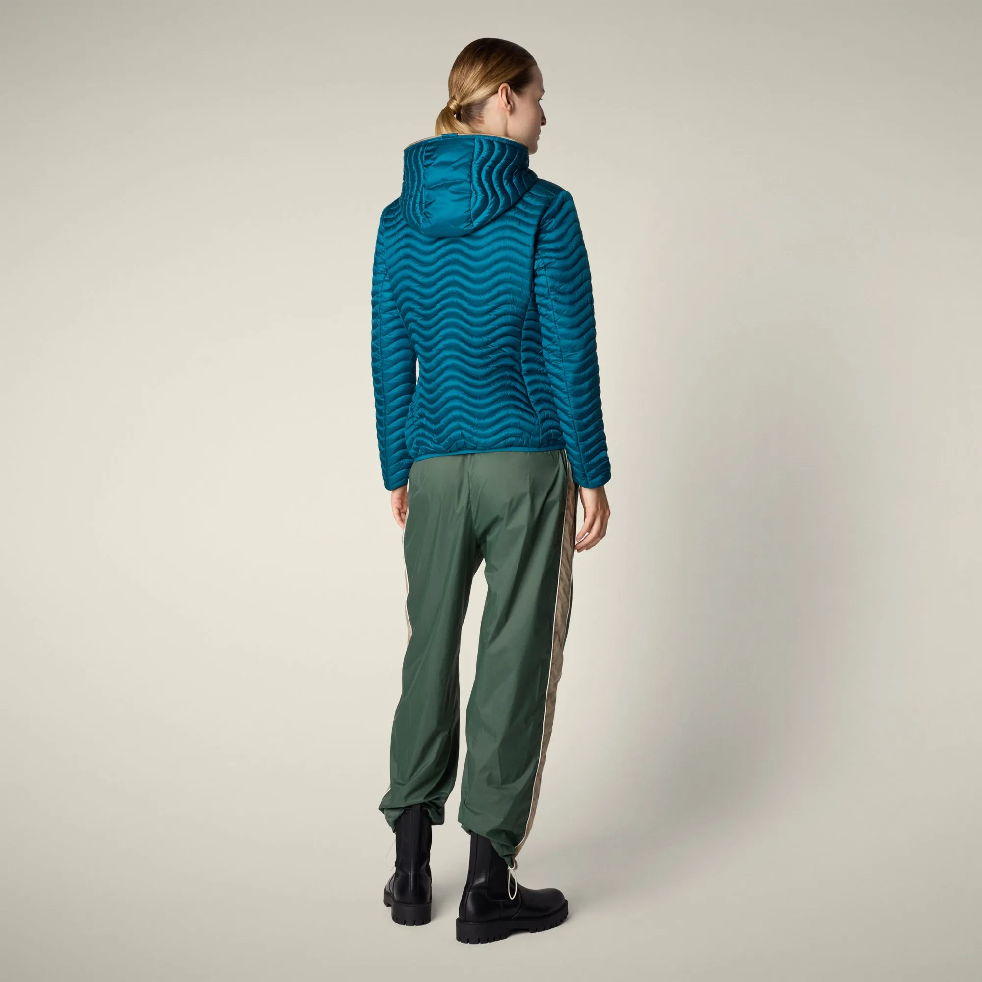 Women's Animal free puffer jacket Melody in horizon blue sold by Save The Duck product image thumbnail 3