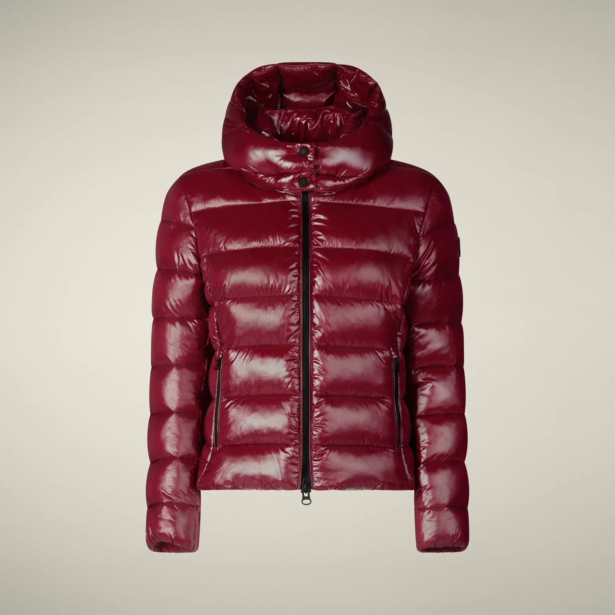Women's Animal free puffer Jacket Cosmary in Wine Red sold by Save The Duck product image thumbnail 5