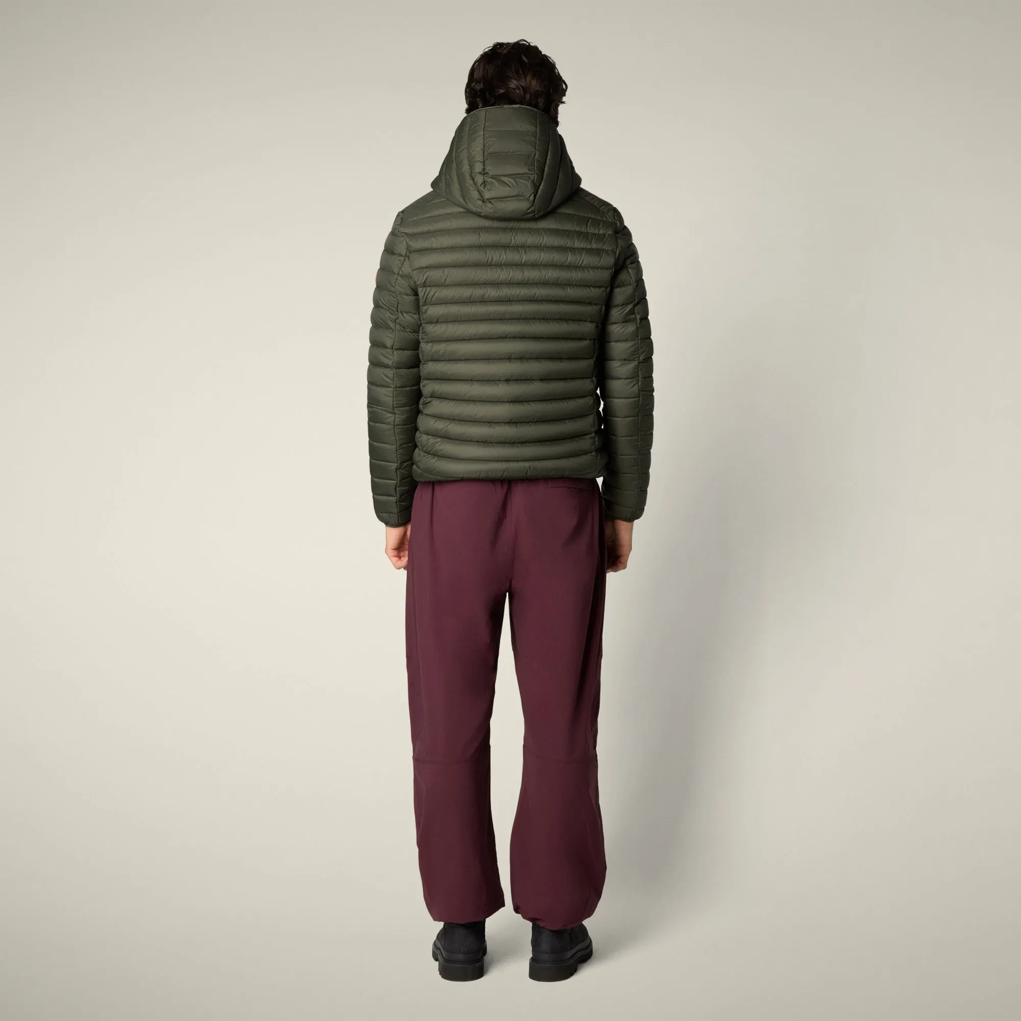 Men's Animal free puffer Jacket Donald in Land Green sold by Save The Duck product image thumbnail 3
