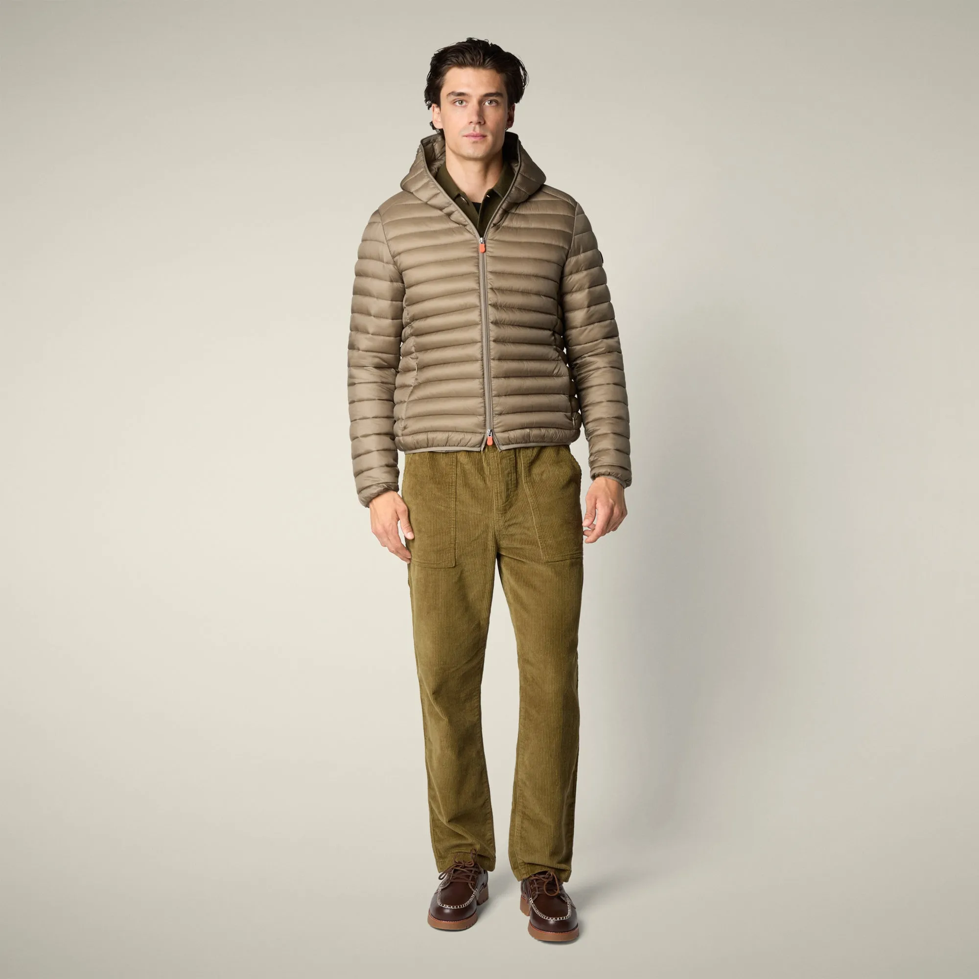 Men's Animal free puffer jacket Devon in elephant grey sold by Save The Duck product image thumbnail 2