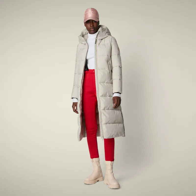 Women's parka missy  in rainy beige sold by Save The Duck