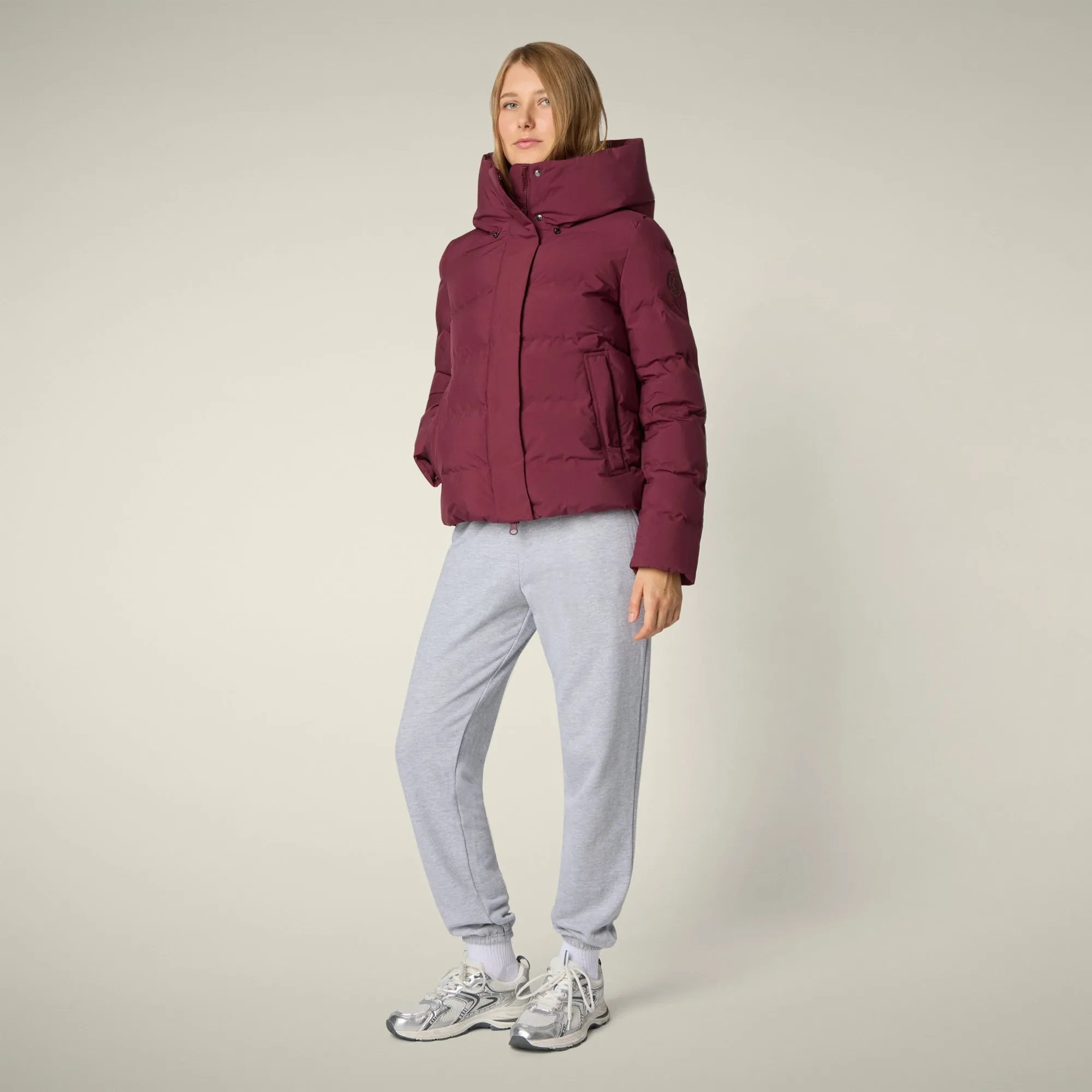 Women's Parka Arena in Wine Red sold by Save The Duck product image thumbnail 2