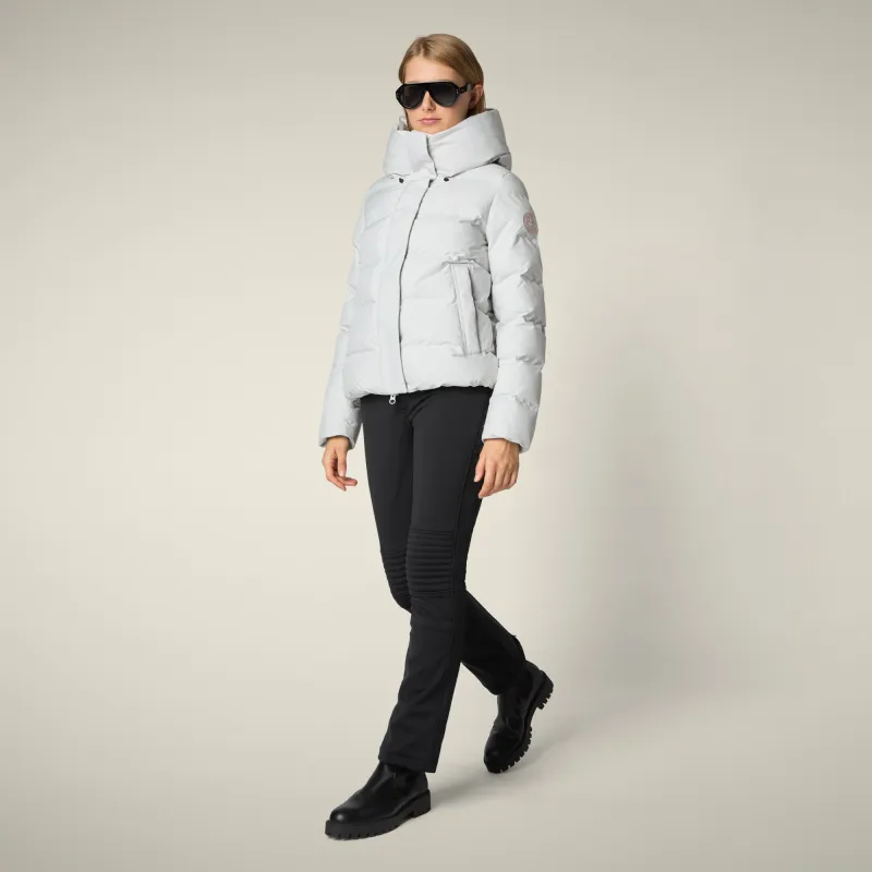 Women's Parka Arena in Fog Grey sold by Save The Duck