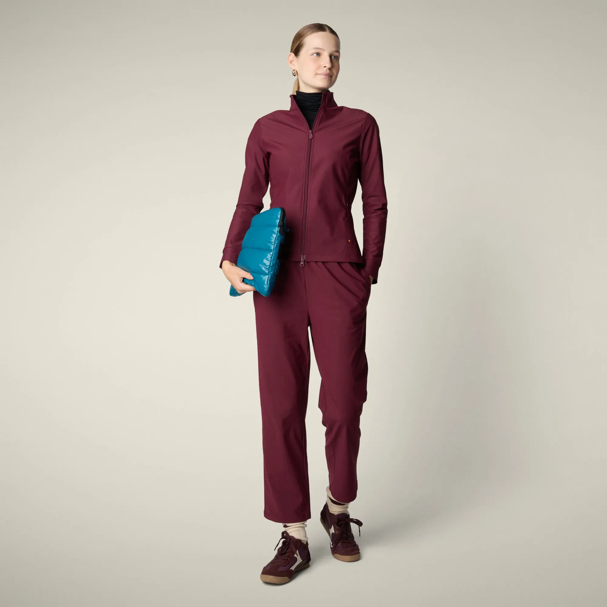 Women's Trousers Milan in Wine Red sold by Save The Duck