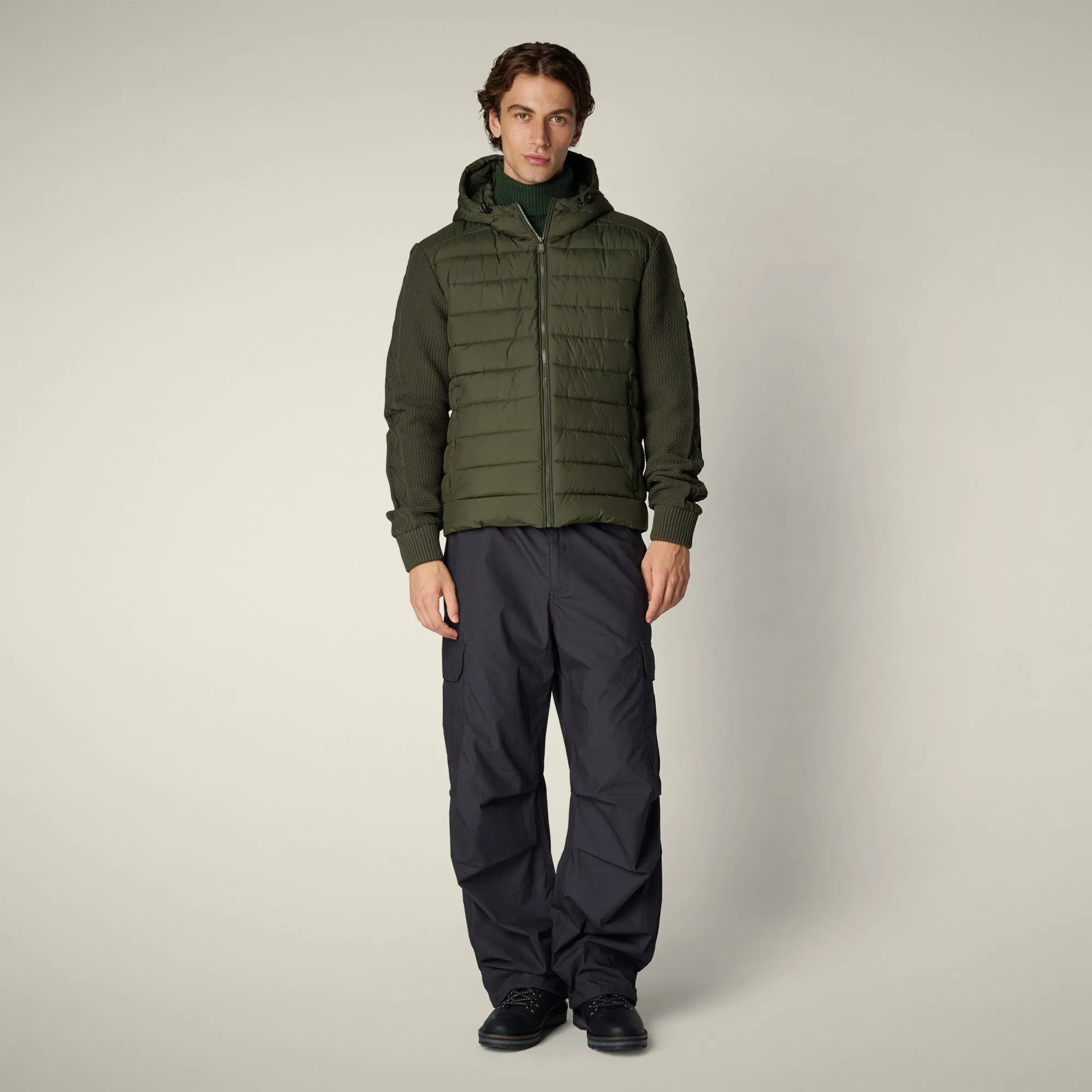 Men's Jacket Fen in Dusty Olive sold by Save The Duck product image thumbnail 2