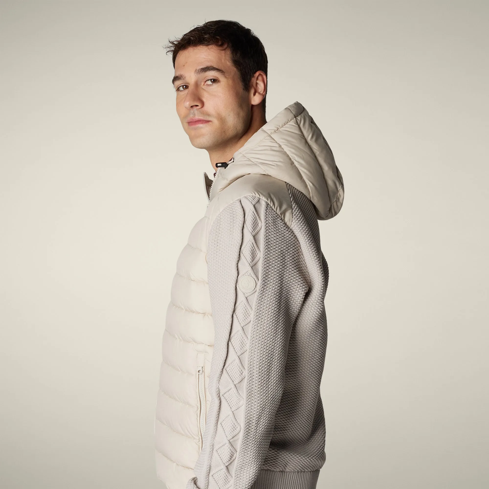 Men's jacket fen in rainy beige sold by Save The Duck product image thumbnail 4