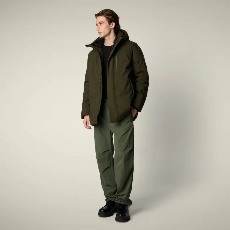 Men's Parka Antoine in land green sold by Save The Duck