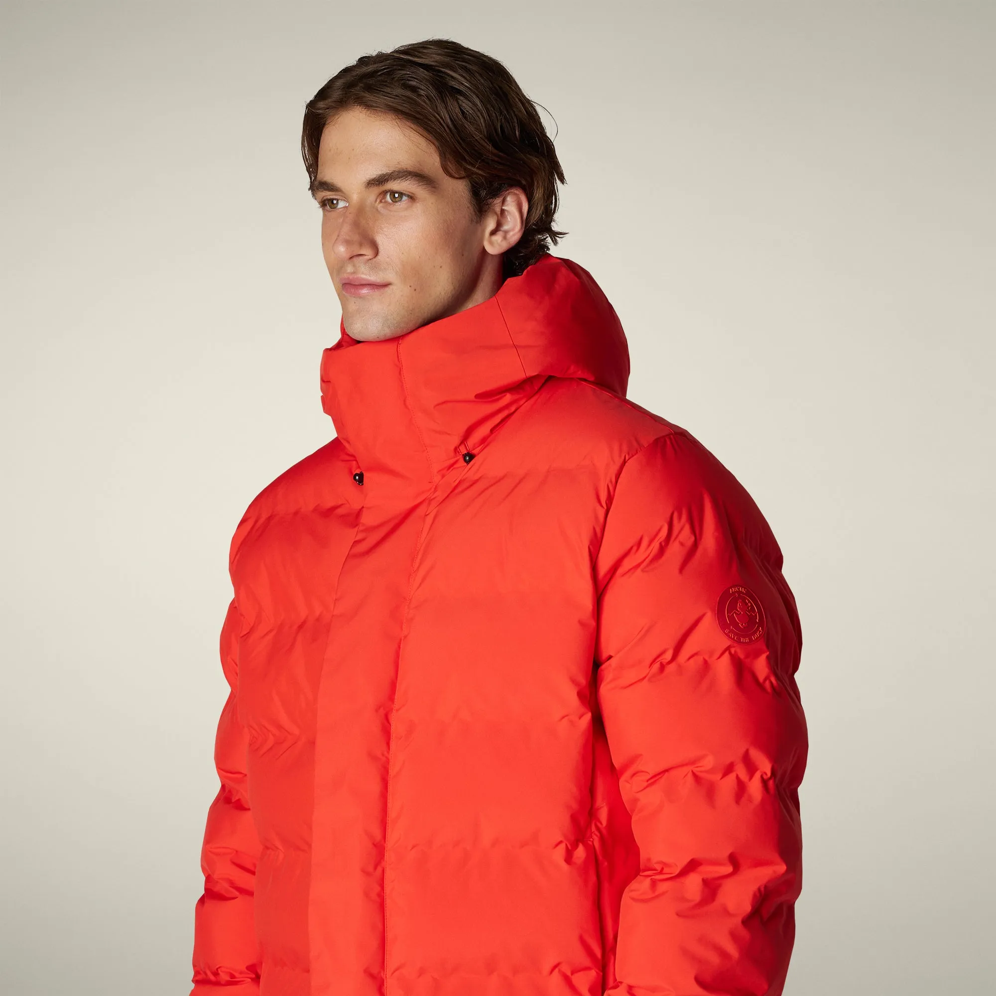 Men's Parka Leland in Fiery Red sold by Save The Duck product image thumbnail 4