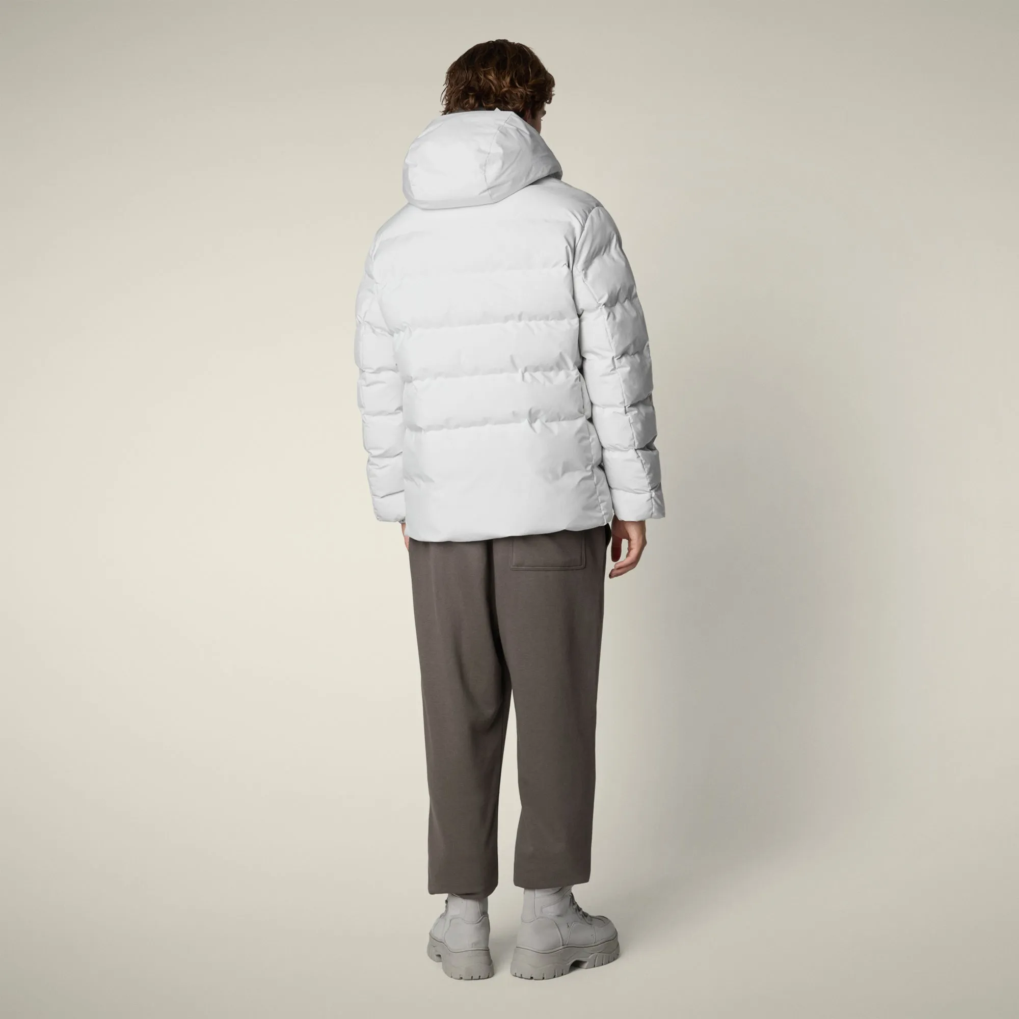 Men's parka leland in fog grey sold by Save The Duck product image thumbnail 3