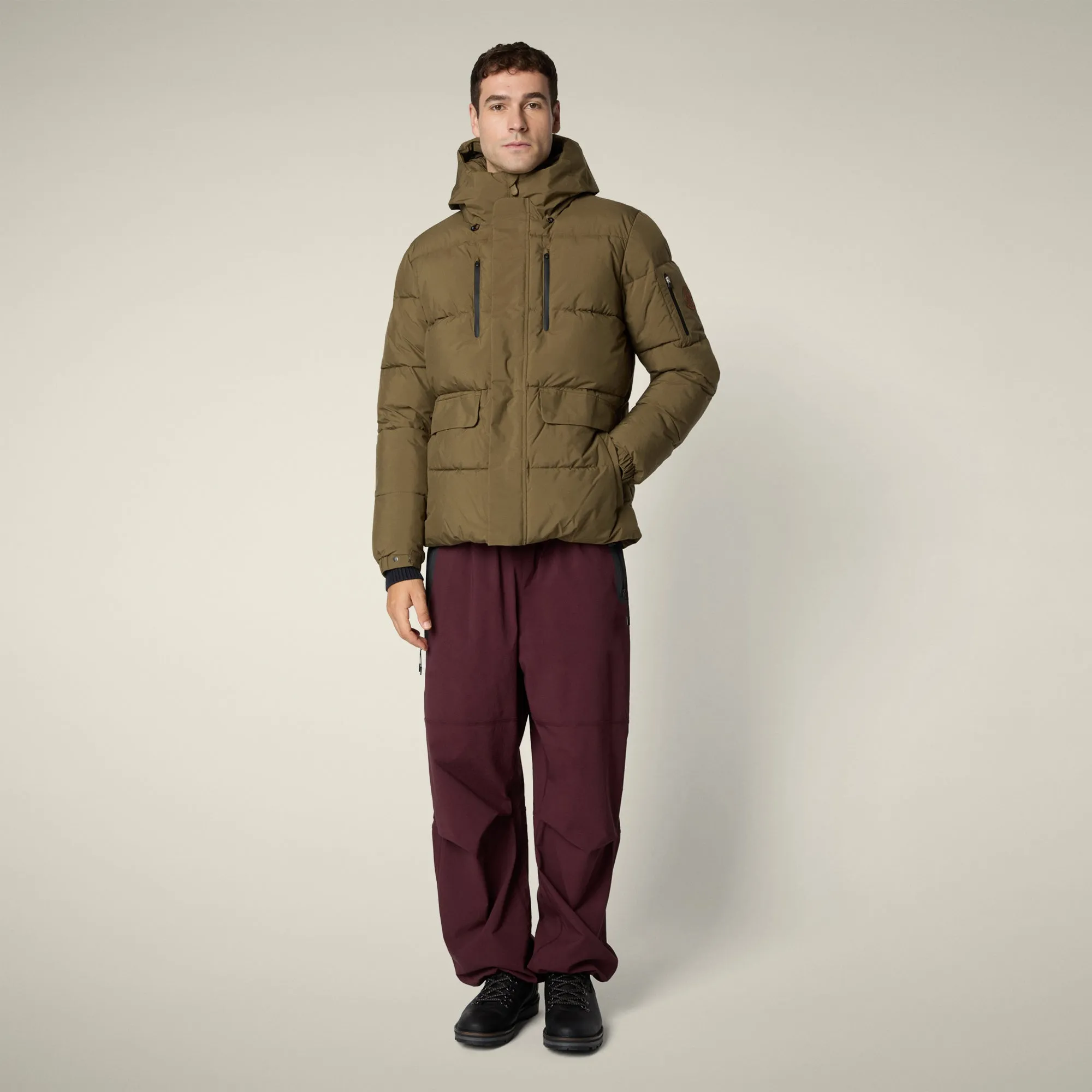 Men's parka Alter in bark green sold by Save The Duck product image thumbnail 2
