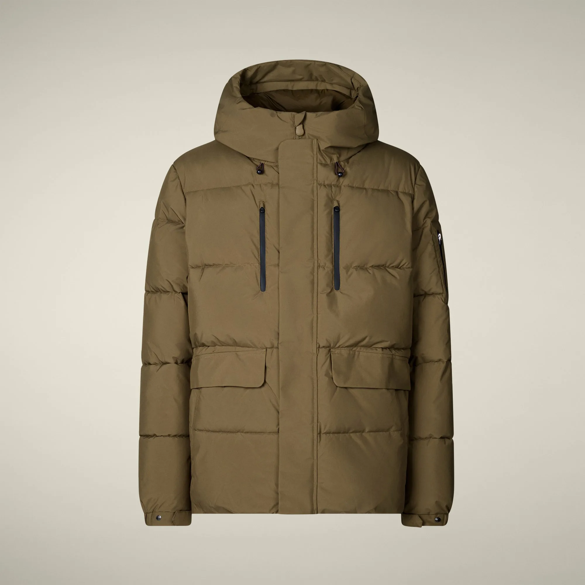 Men's parka Alter in bark green sold by Save The Duck product image thumbnail 5
