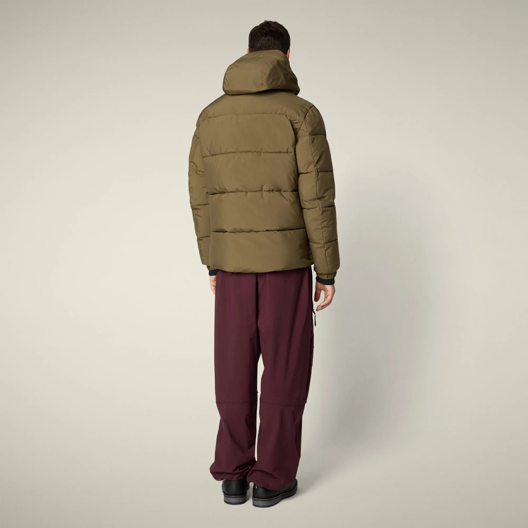 Men's parka Alter in bark green sold by Save The Duck product image thumbnail 3