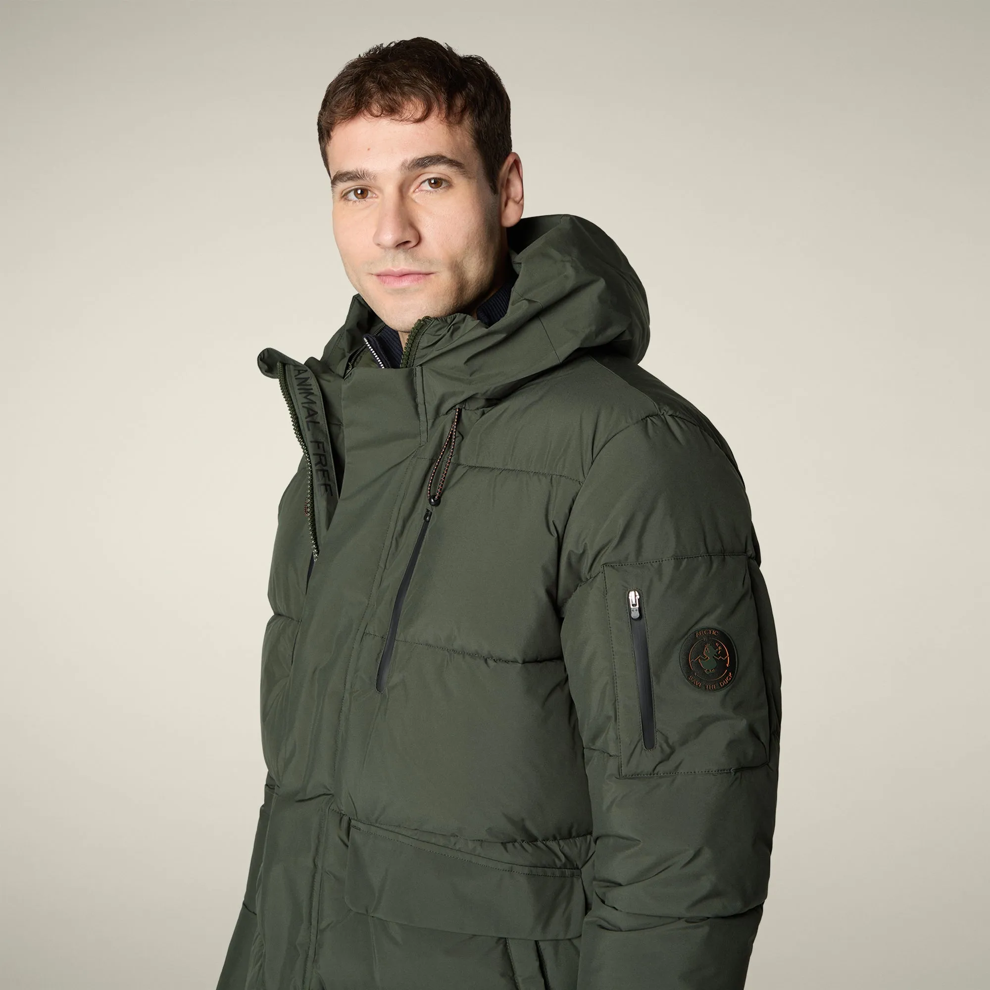 Men's Parka Alter in Land Green sold by Save The Duck product image thumbnail 4