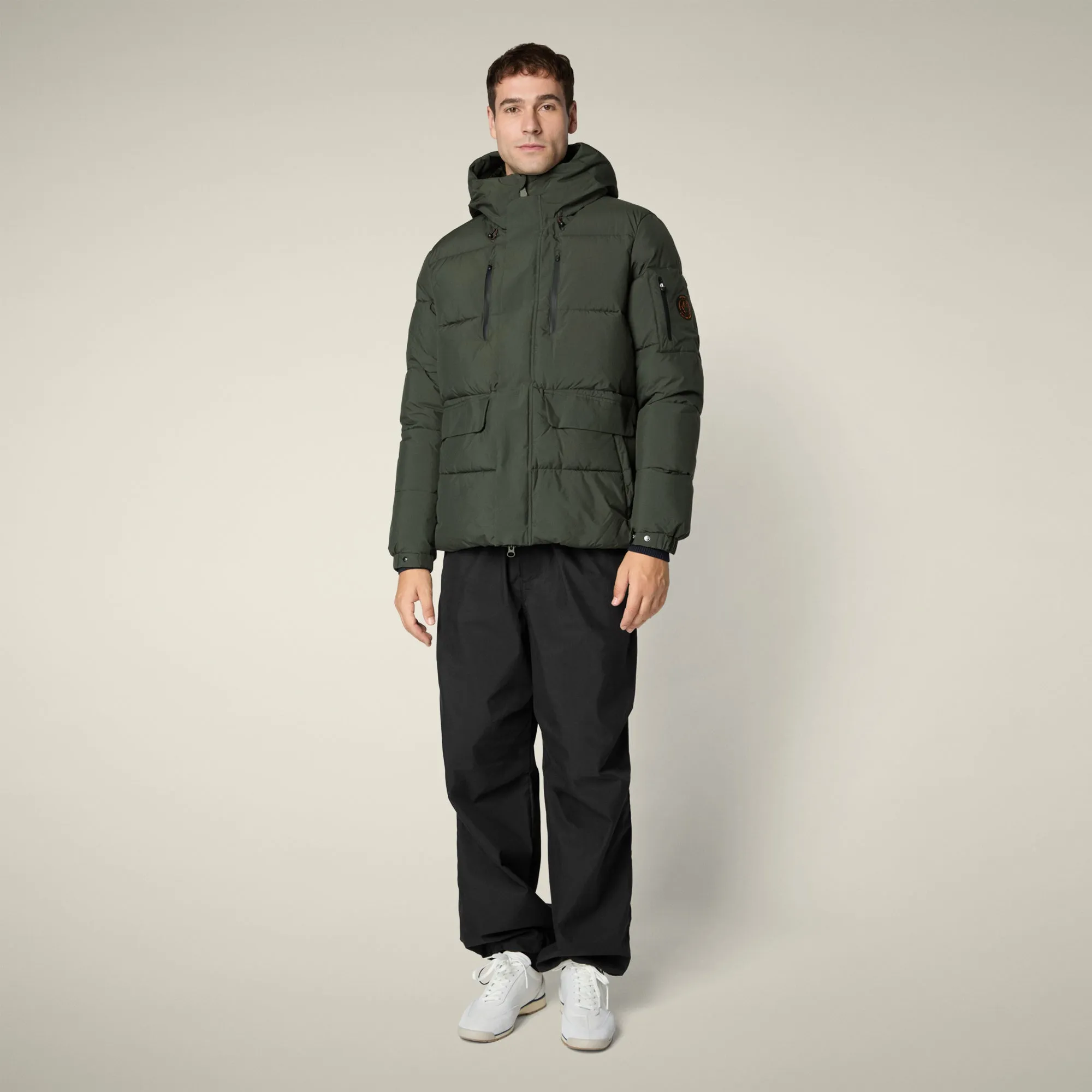 Men's Parka Alter in Land Green sold by Save The Duck product image thumbnail 2