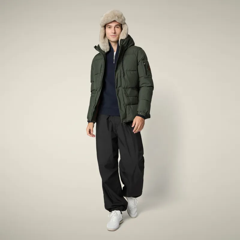 Men's Parka Alter in Land Green sold by Save The Duck