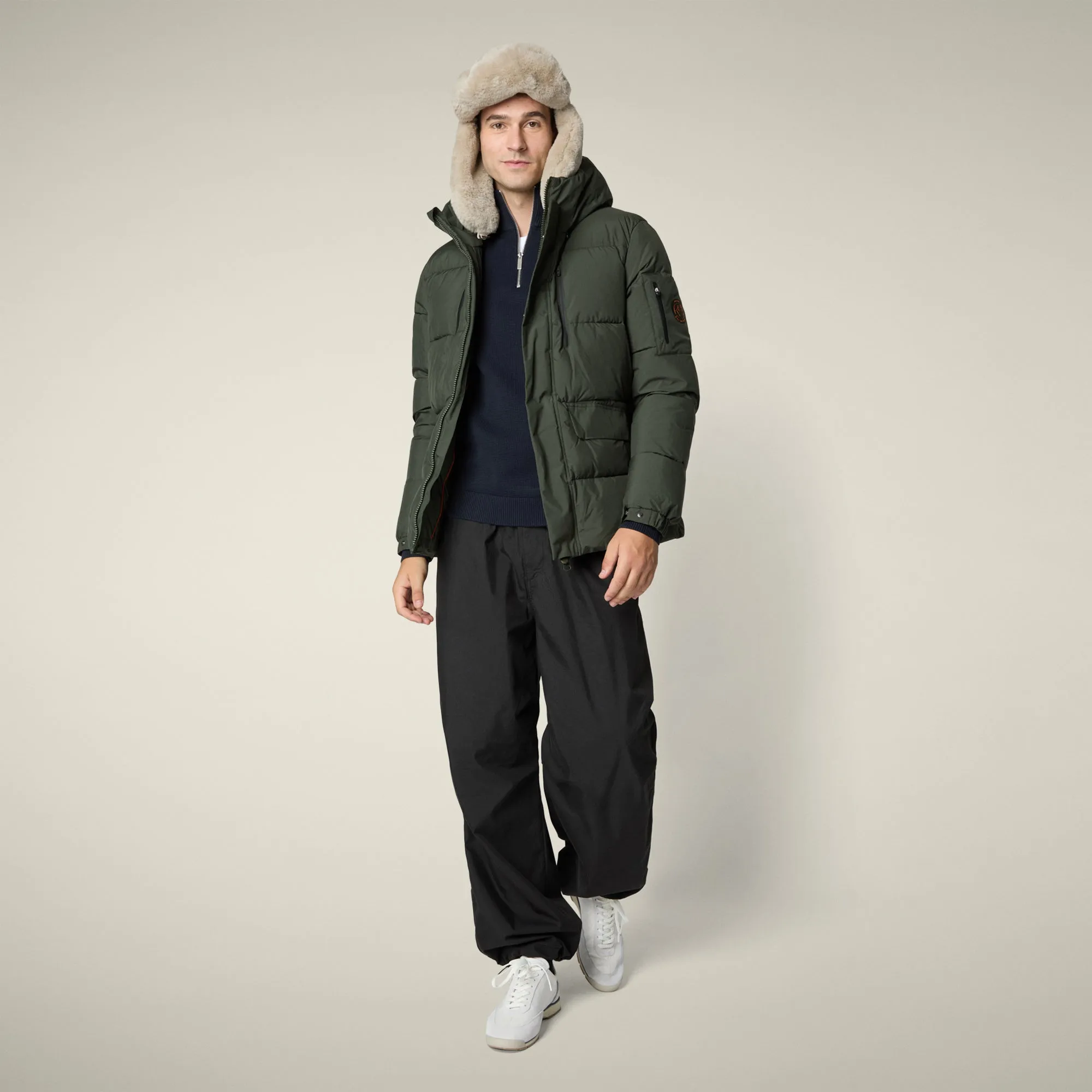 Men's Parka Alter in Land Green sold by Save The Duck