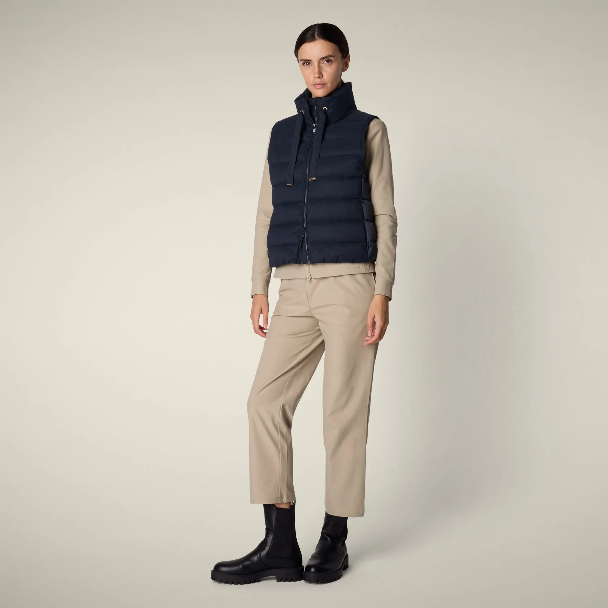 Women's vest nyla in navy blue sold by Save The Duck product image thumbnail 2